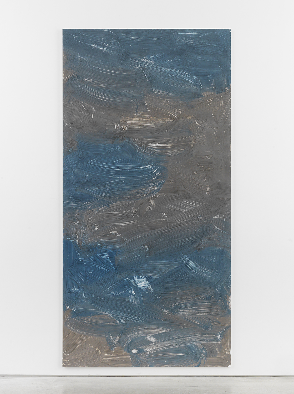 Alex Kwartler, Untitled, 2016, pigmented plaster on plywood, 96 x 48 in.