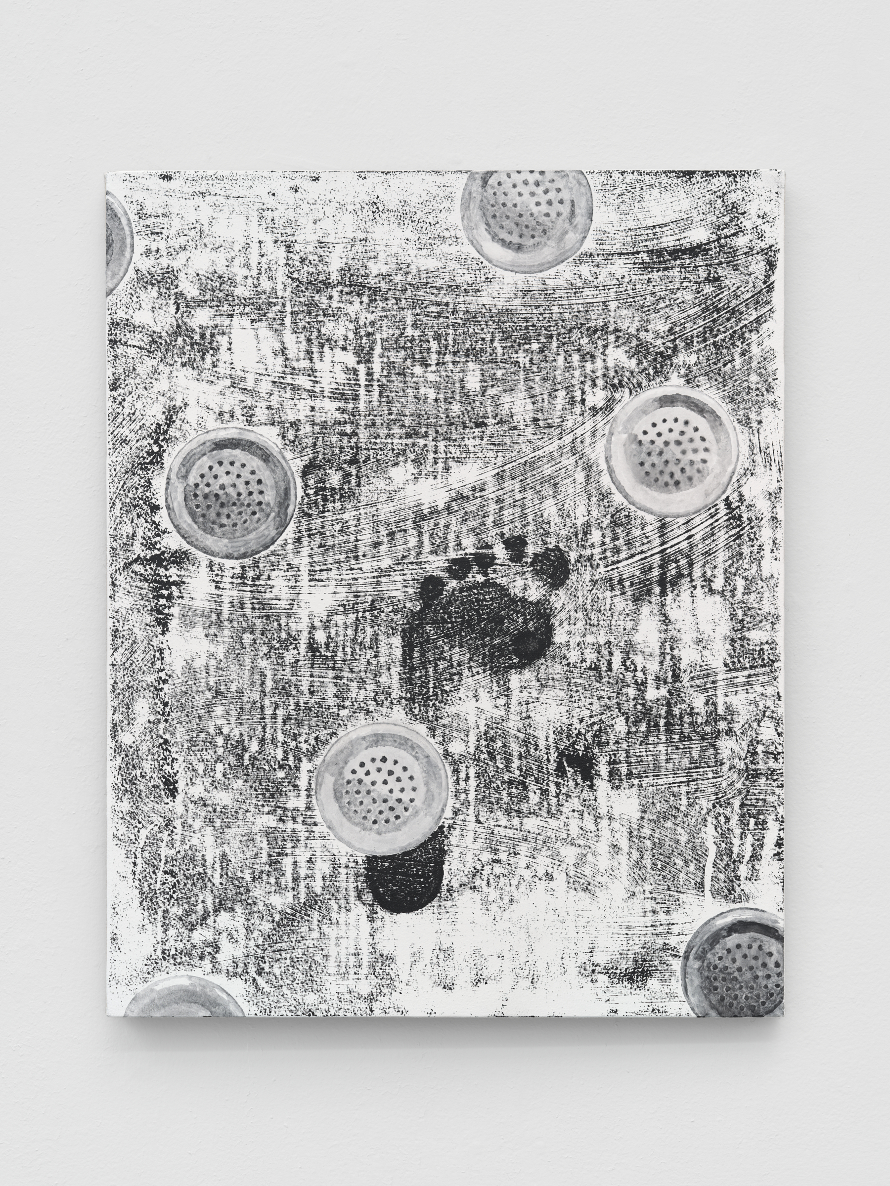 Alex Kwartler, Messages (reply), 2021, oil and enamel on linen, 20 x 16 in.