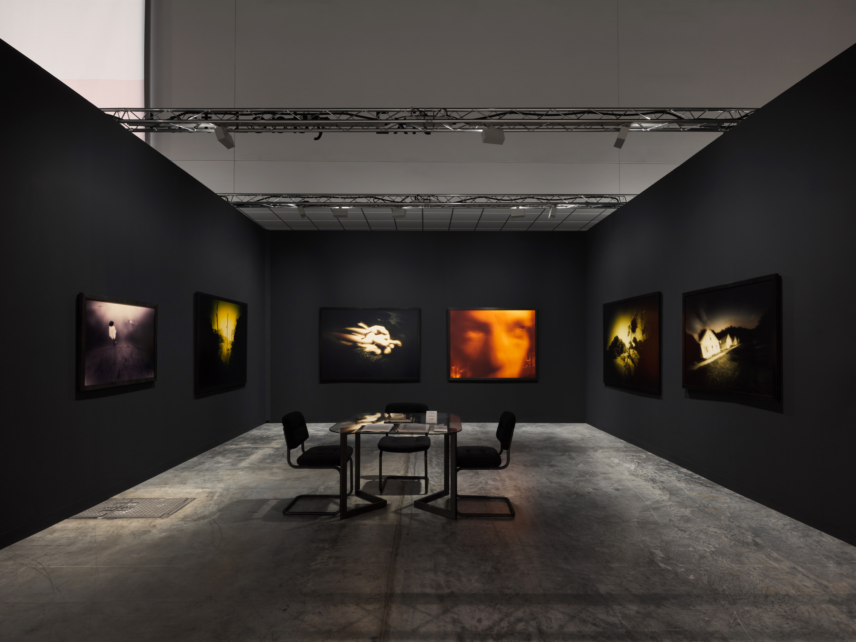 Installation view, Barbara Ess: Fugitive Enigma, Art Basel Miami Beach, FL 2022.