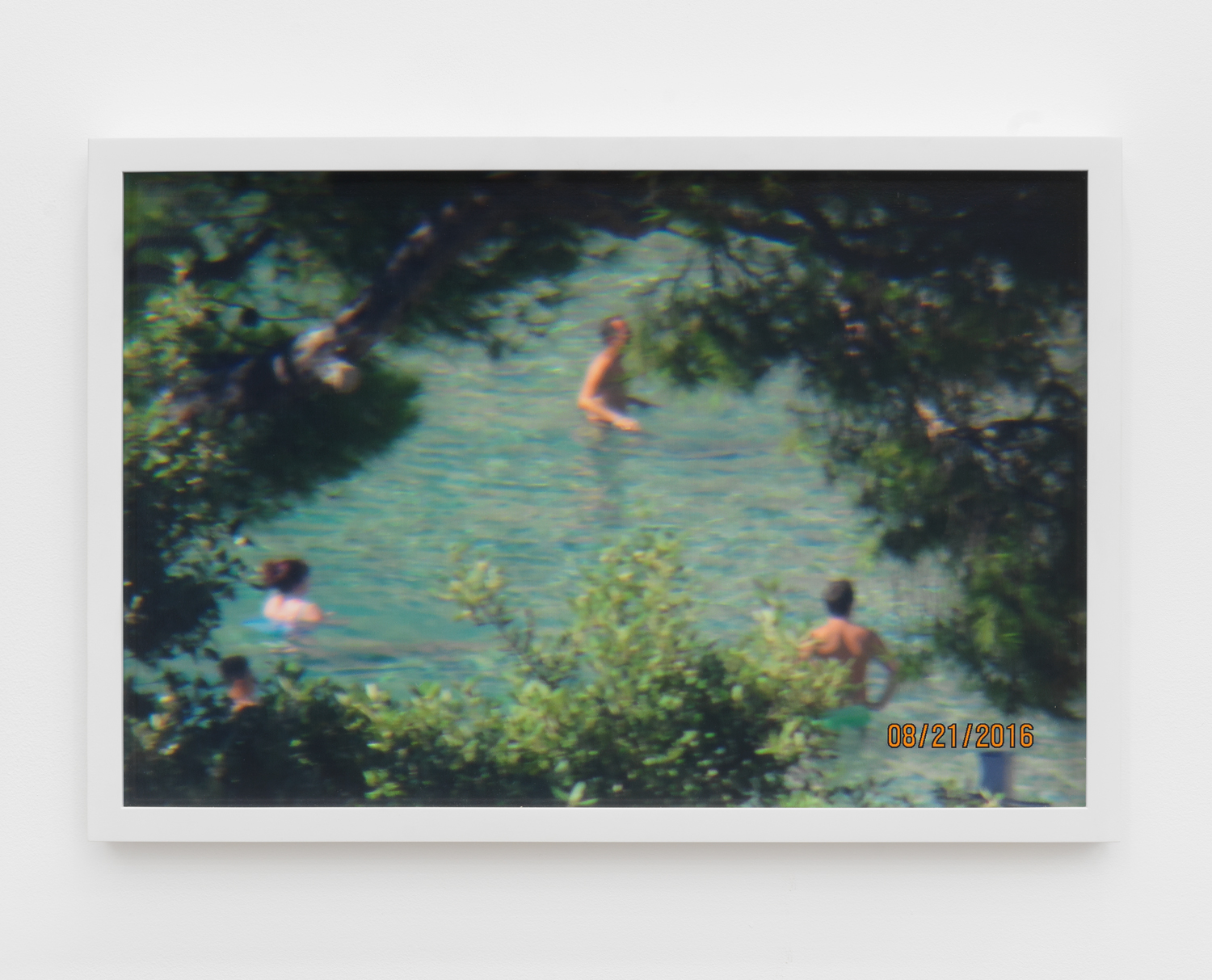 Barbara Ess, Bathers (from Terrace), 2016/2019, archival pigment print, 12 x 18 in.