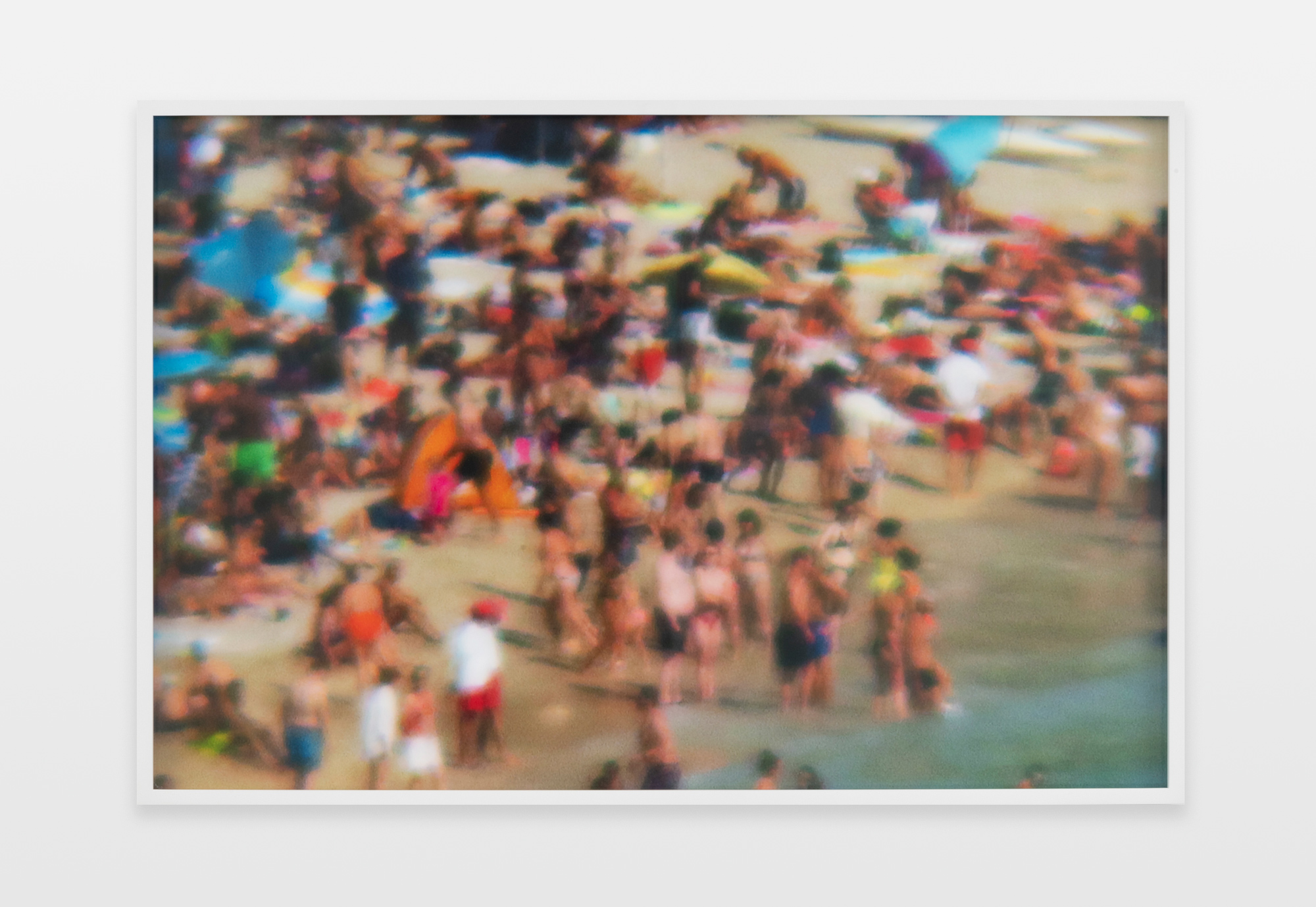 Barbara Ess, Beach (from Balcony), 2016-2019, archival pigment print, 26.63h x 39.88w in.