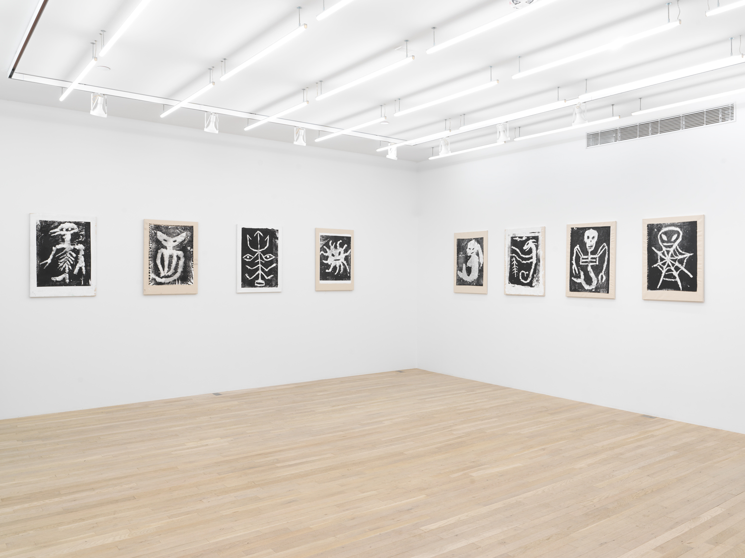 Installation view, Snow Paintings, Magenta Plains, New York, NY, 2024