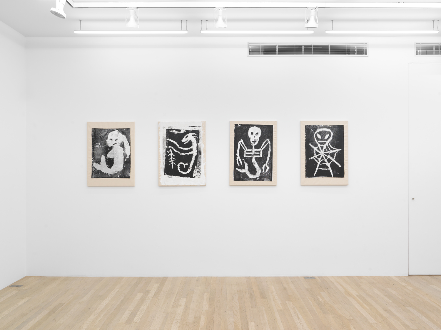 Installation view, Snow Paintings, Magenta Plains, New York, NY, 2024