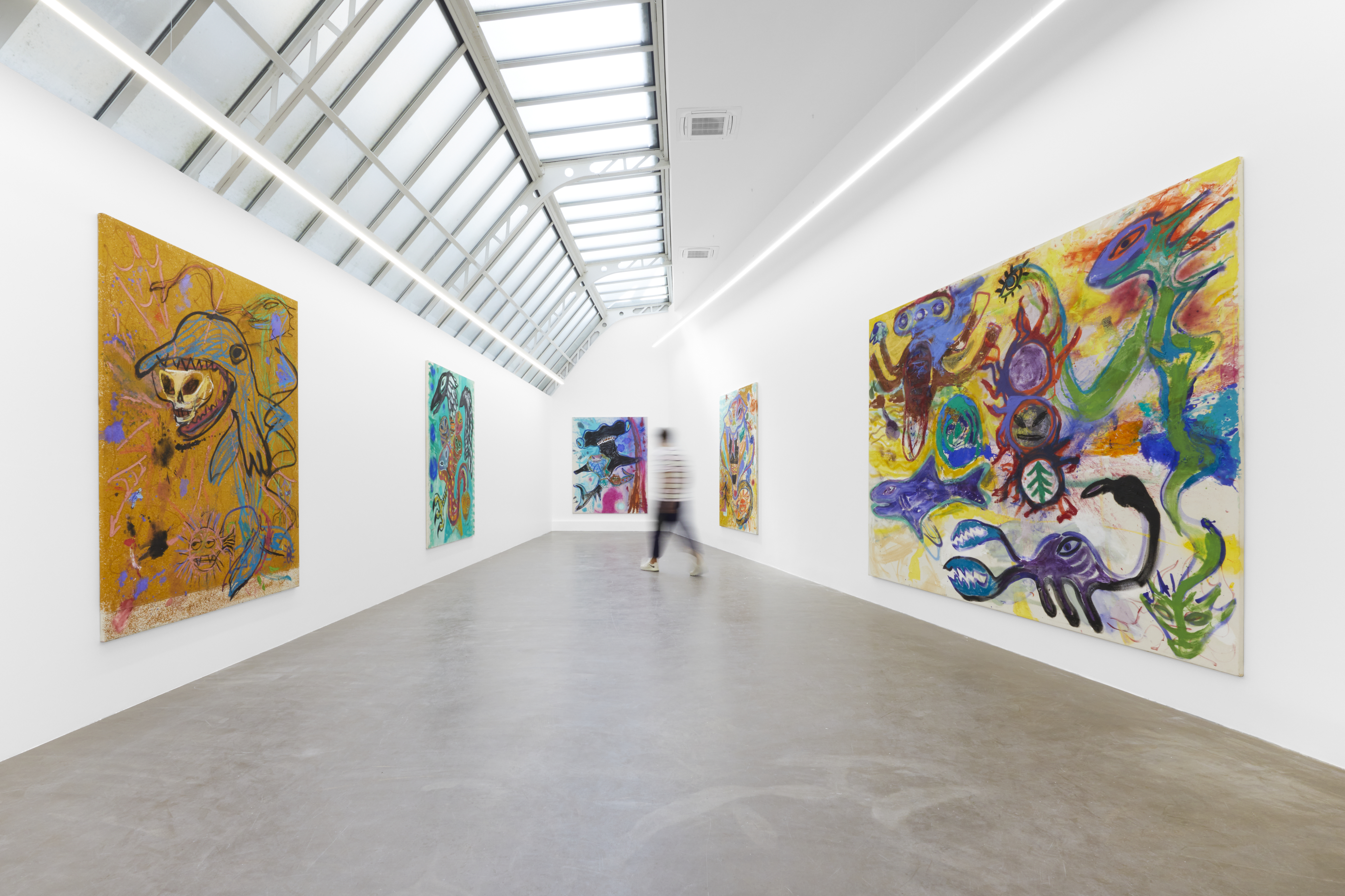 Installation view, Bill Saylor: The Freaks Are Stealing Our Sunshine, Galerie Julien Cadet, Paris, FR, 2022. Image courtesy of the artist and Galerie Julien Cadet.