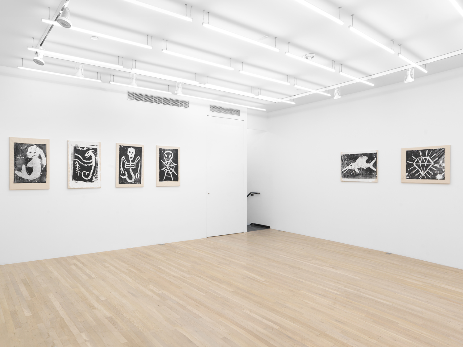 Installation view, Snow Paintings, Magenta Plains, New York, NY, 2024