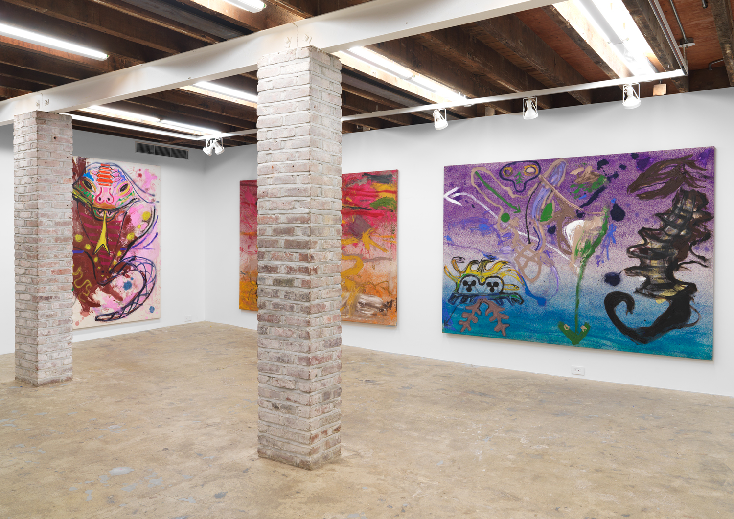 Installation view, Neptune's Machine, Magenta Plains, New York, NY, 2019