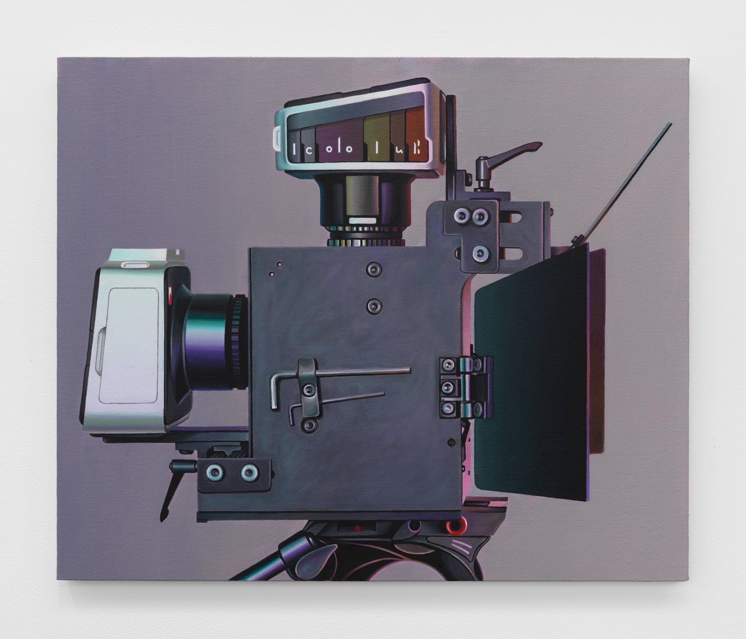 Chason Matthams, Untitled (Blackmagic 3D rig), 2021, oil on linen over panel, 20 x 24 in.