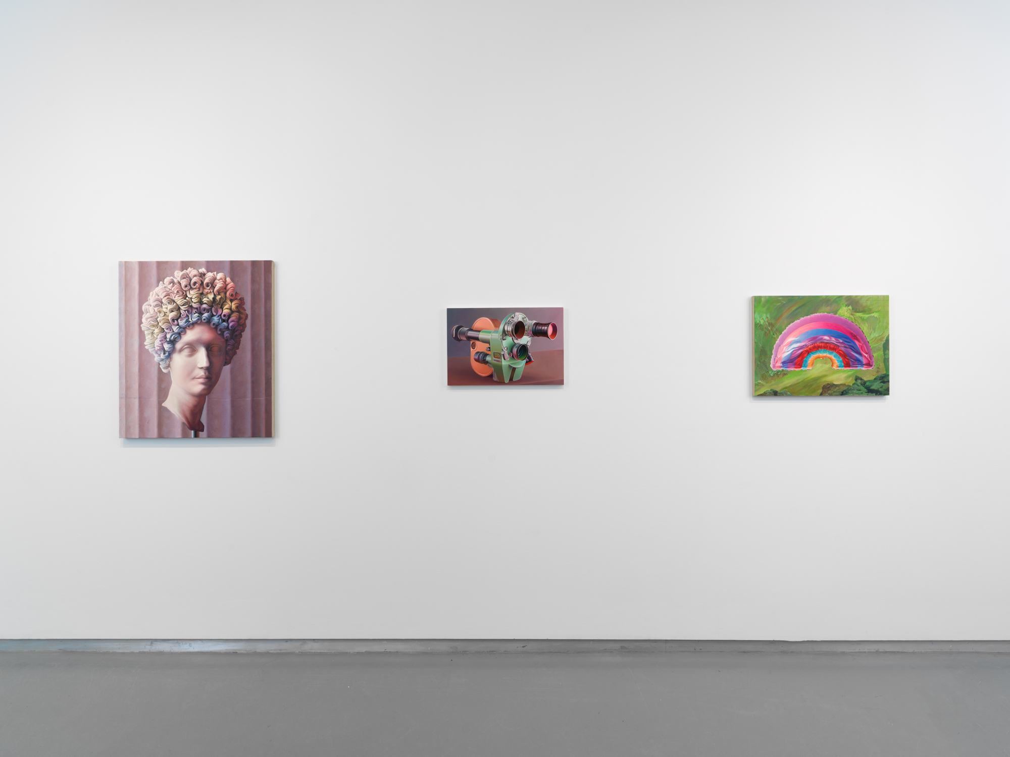 Installation view, Chason Matthams: A Hell for Rainbows, Thierry Goldberg Gallery, New York, NY, 2019