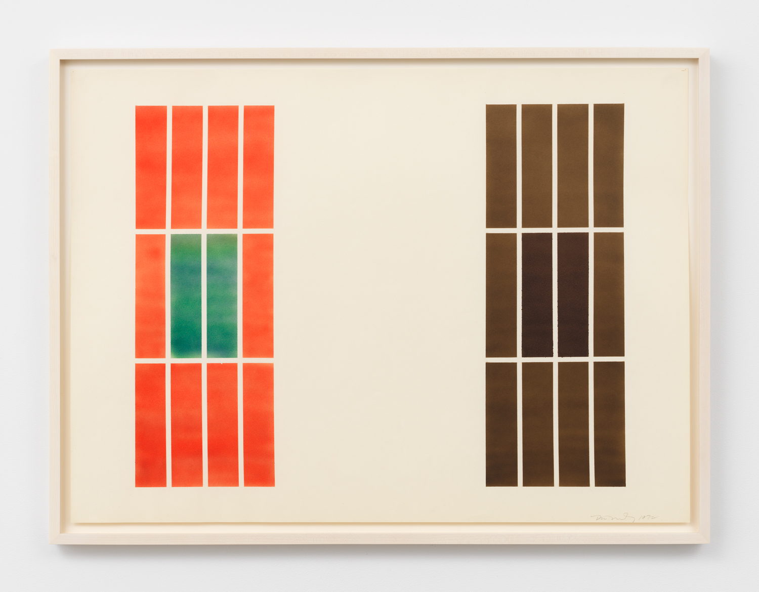 Don Dudley, Untitled, 1972, Airbrush ink on paper, 23 x 29 in.