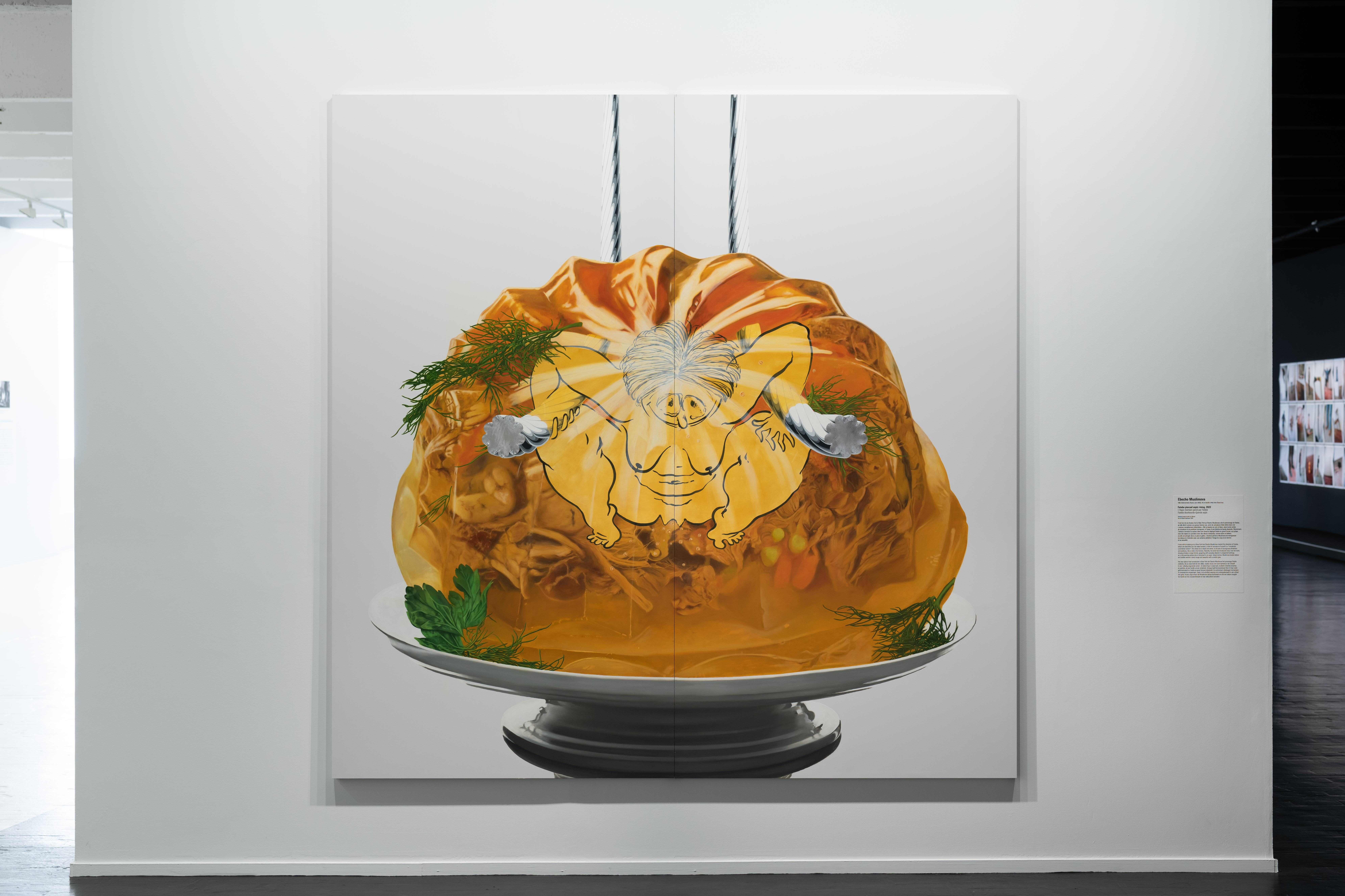 Installation view, Pom pom Pidou. A Thrilling Tale of Modern Art, Tripostal, Lille, FR, 2025. Photo by Hugo Miel.