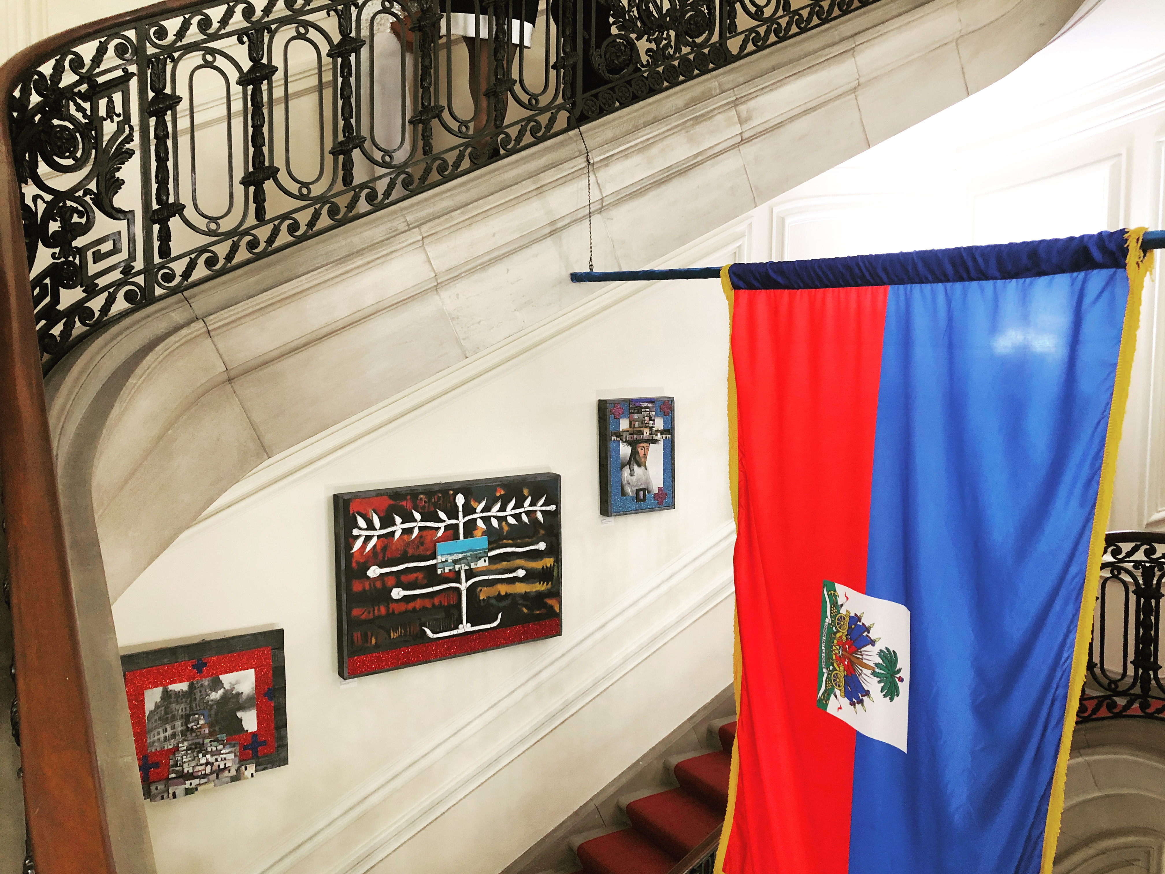 Installation view, Paul Gardère in Diaspora Expressions, Haitian Embassy to the United States of America, Washington D.C., 2019