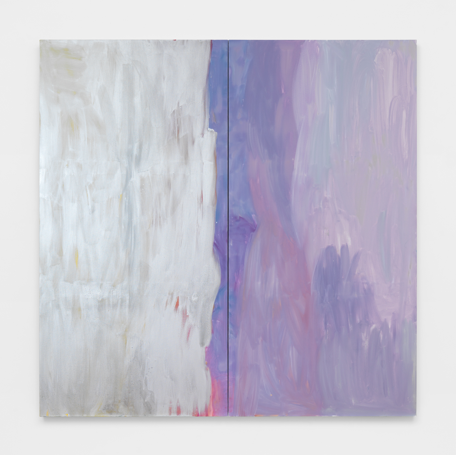 Jane Swavely, Supernatural, 2024, Oil on canvas, Overall: 90 x 90 in., Individually, each: 90 x 45 in.