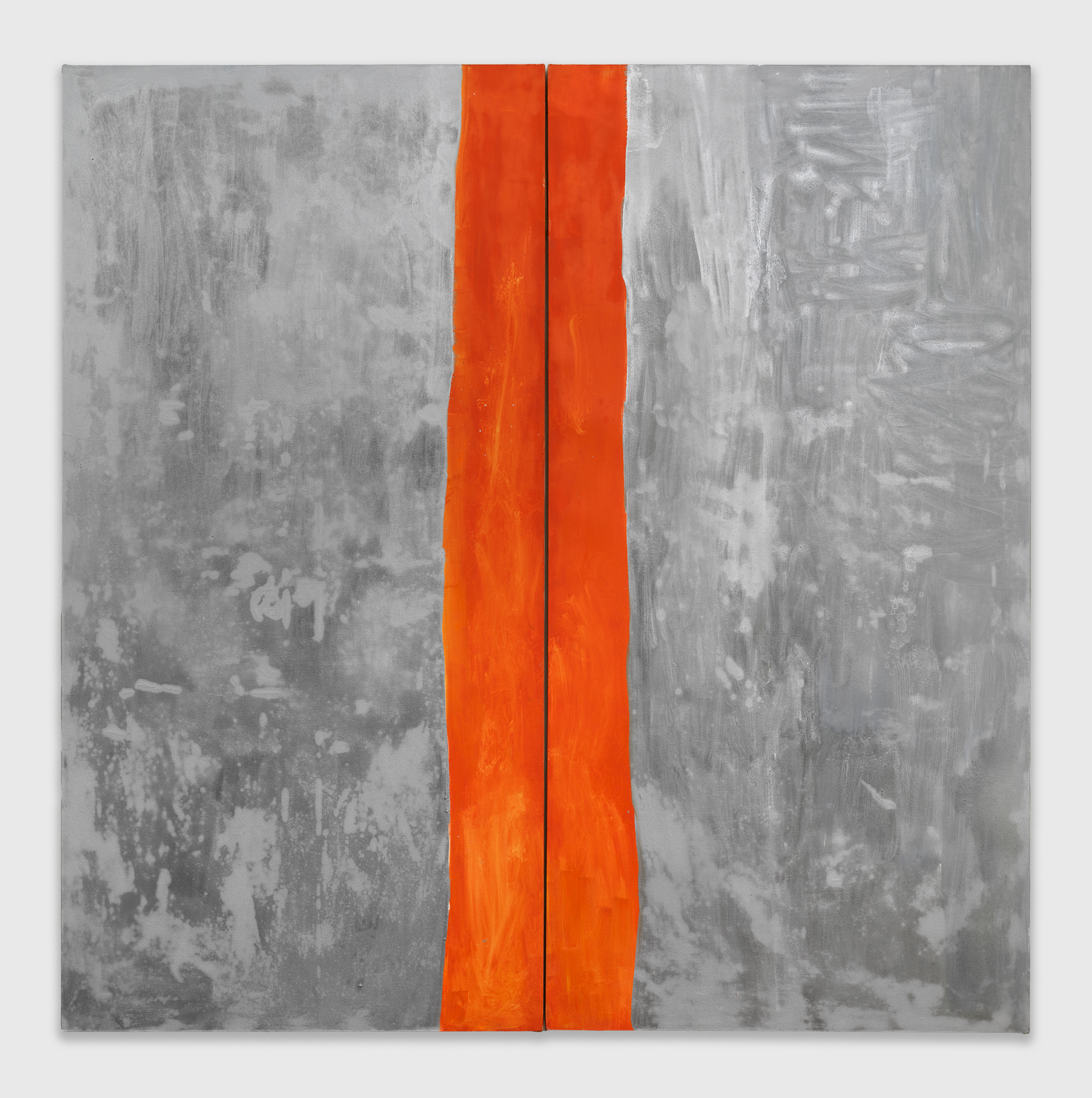 Jane Swavely, Silver OID #4, 2022, oil on canvas, 90 x 90 in.