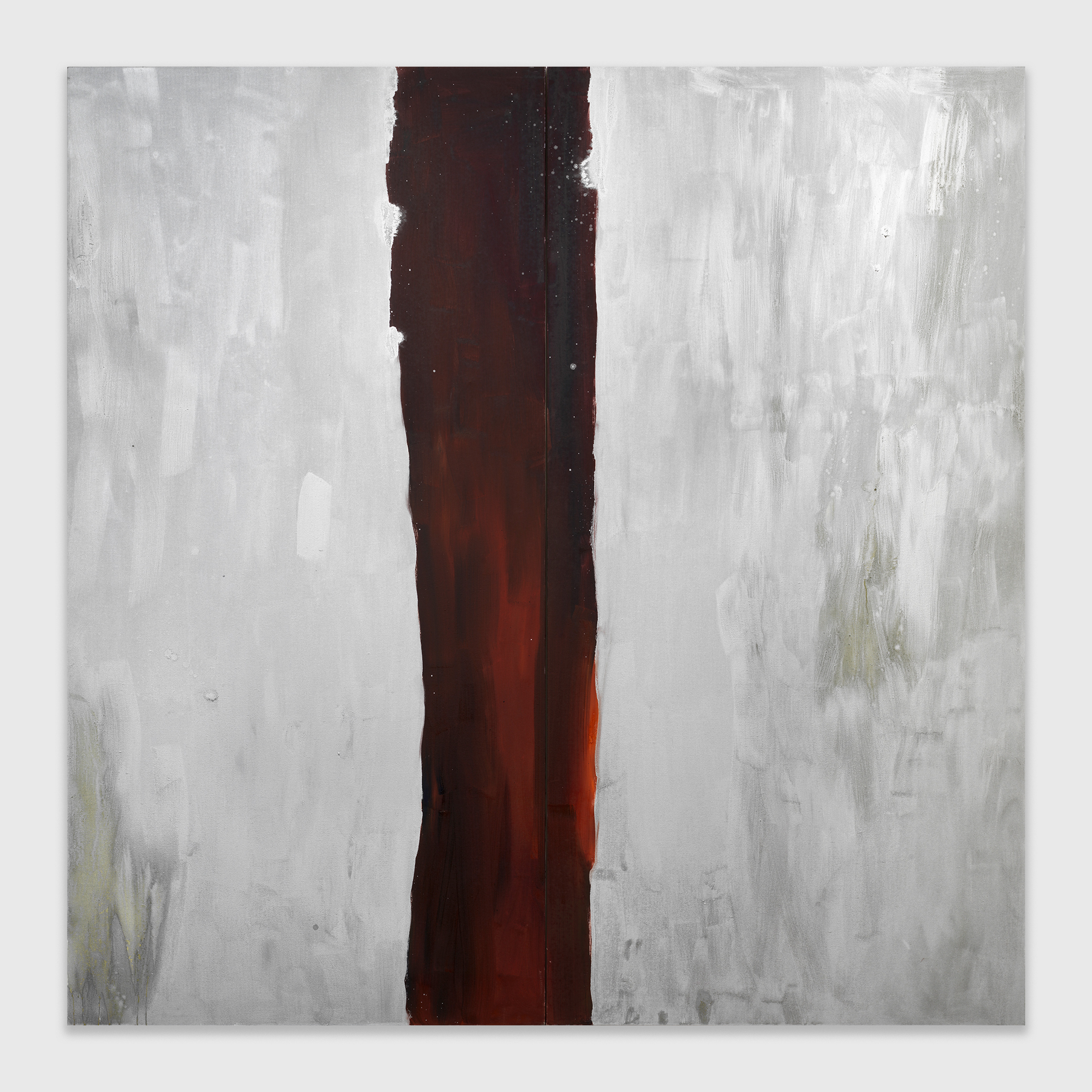 Jane Swavely, Silver OID #6, 2022, oil on canvas, 90 x 90 in.