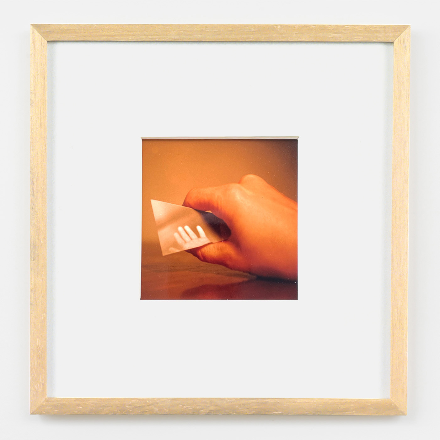 Jennifer Bolande, Hand Held Photo (set A #3), 1994, Type C print, 9 x 9 in.