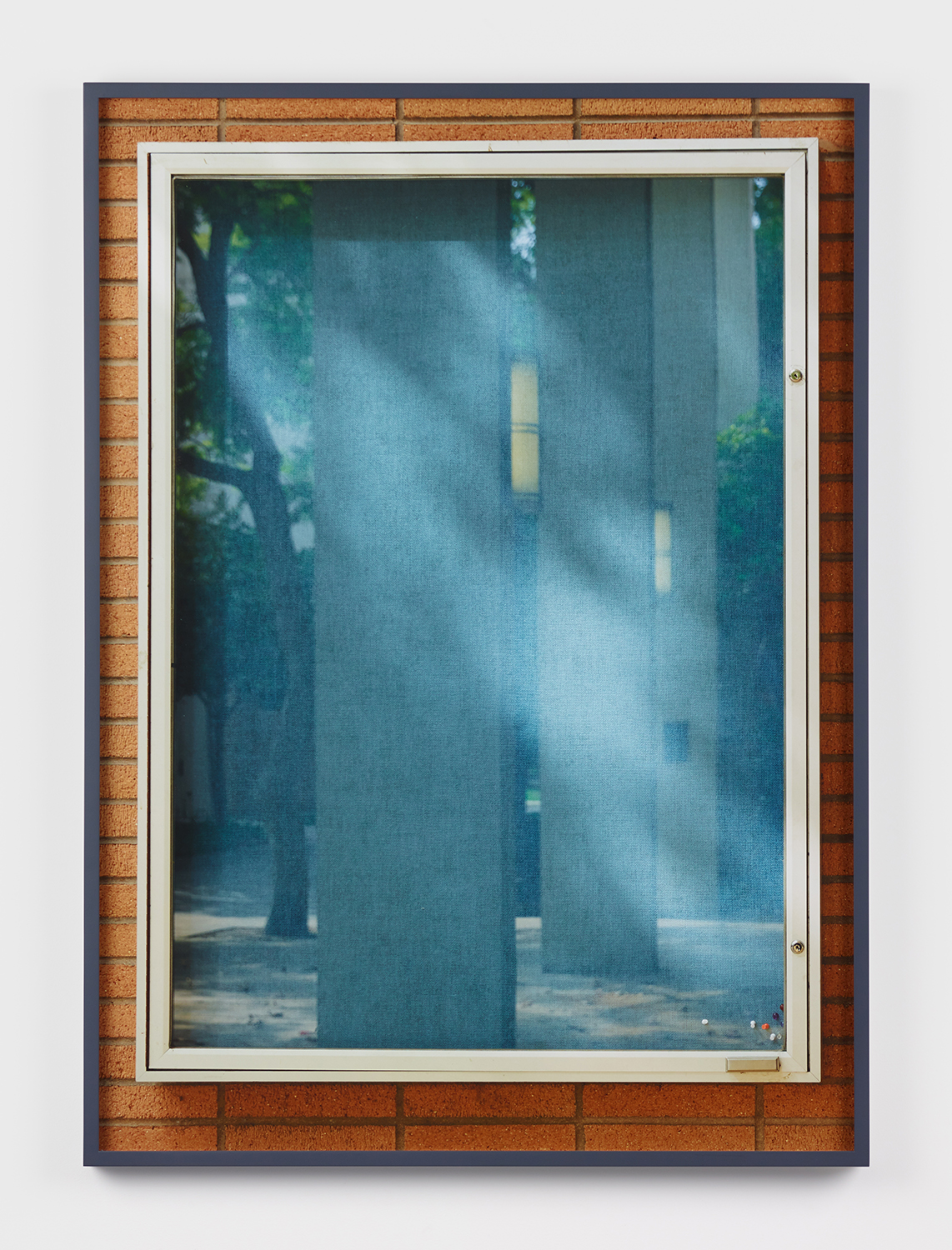 Jennifer Bolande, Bulletin Board (L) at 2:00pm, 2018, archival pigment print, 36.75 x 26.50 x 1.50 in. Edition of 2 + 1 AP.