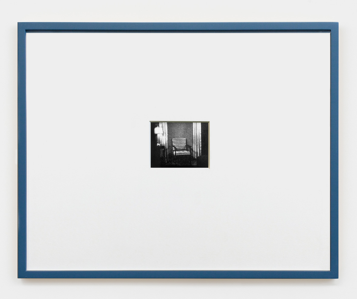 Jennifer Bolande, Porn Series No. 1, 1982-83, Archival pigment print, matted with blue frames, 3 x 4.25 in.