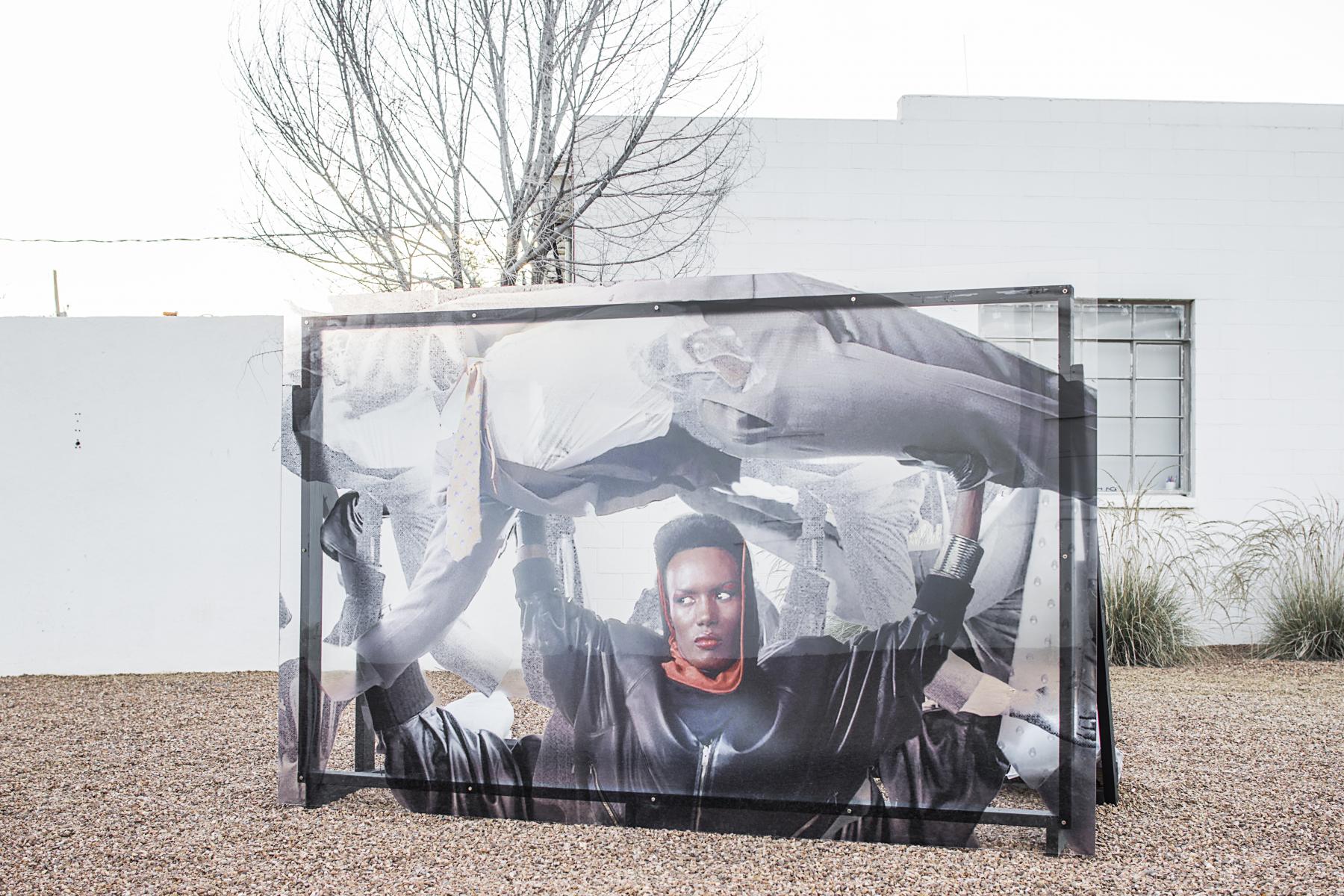 Installation view, Jibade Khalil Huffman: The Way You Make Me Feel, Ballroom Marfa, Marfa, TX, 2018. Photo: Alex Marks