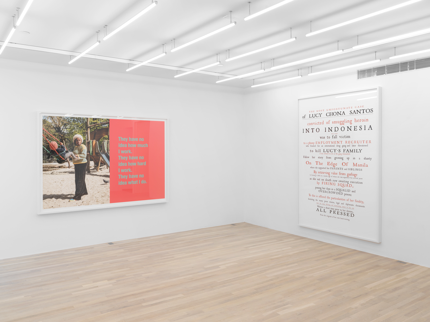 Installation view, Ken Lum, Magenta Plains, New York, NY, 2022