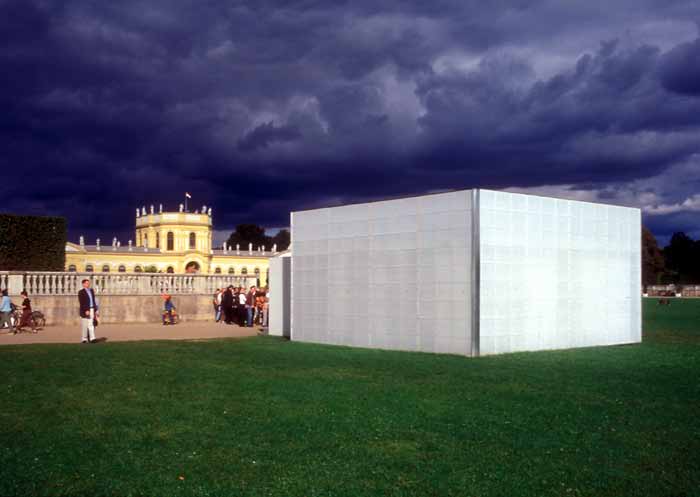 Ken Lum, Mirror Maze with 12 Signs of Depression, 2002, mirrors and text, dimensions variable. Image courtesy of the Vancouver Art Gallery.
