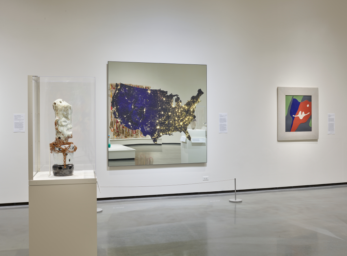 Installation view, Art and Design from 1900 to Now, Rhode Island, RI, 2023. Courtesy of the RISD Museum, Providence, RI.