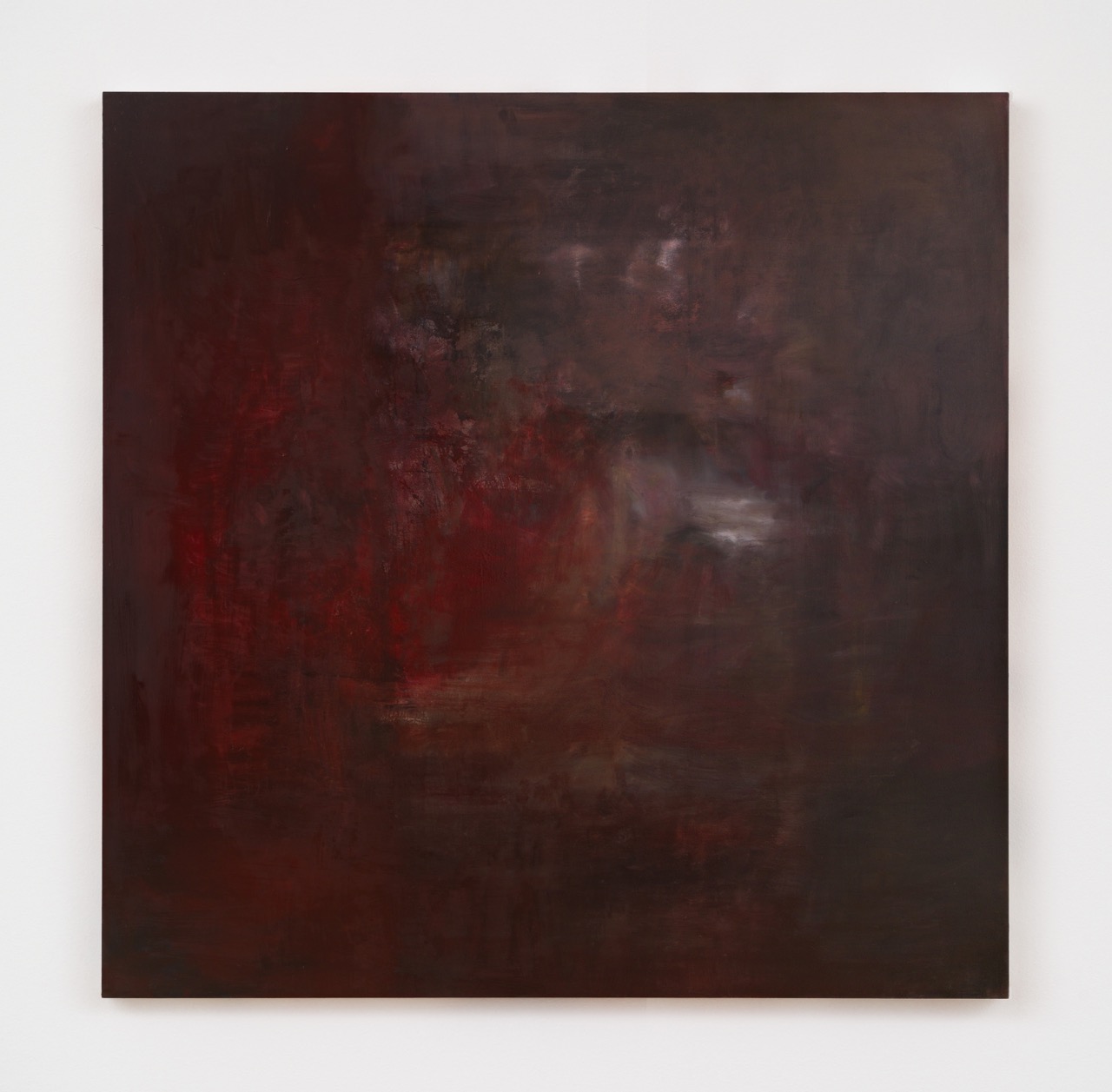 Liza Lacroix, Take care, and please do enjoy the rest of your day!, 2024, Oil on canvas, 80 x 80 x 1 1/2 in.