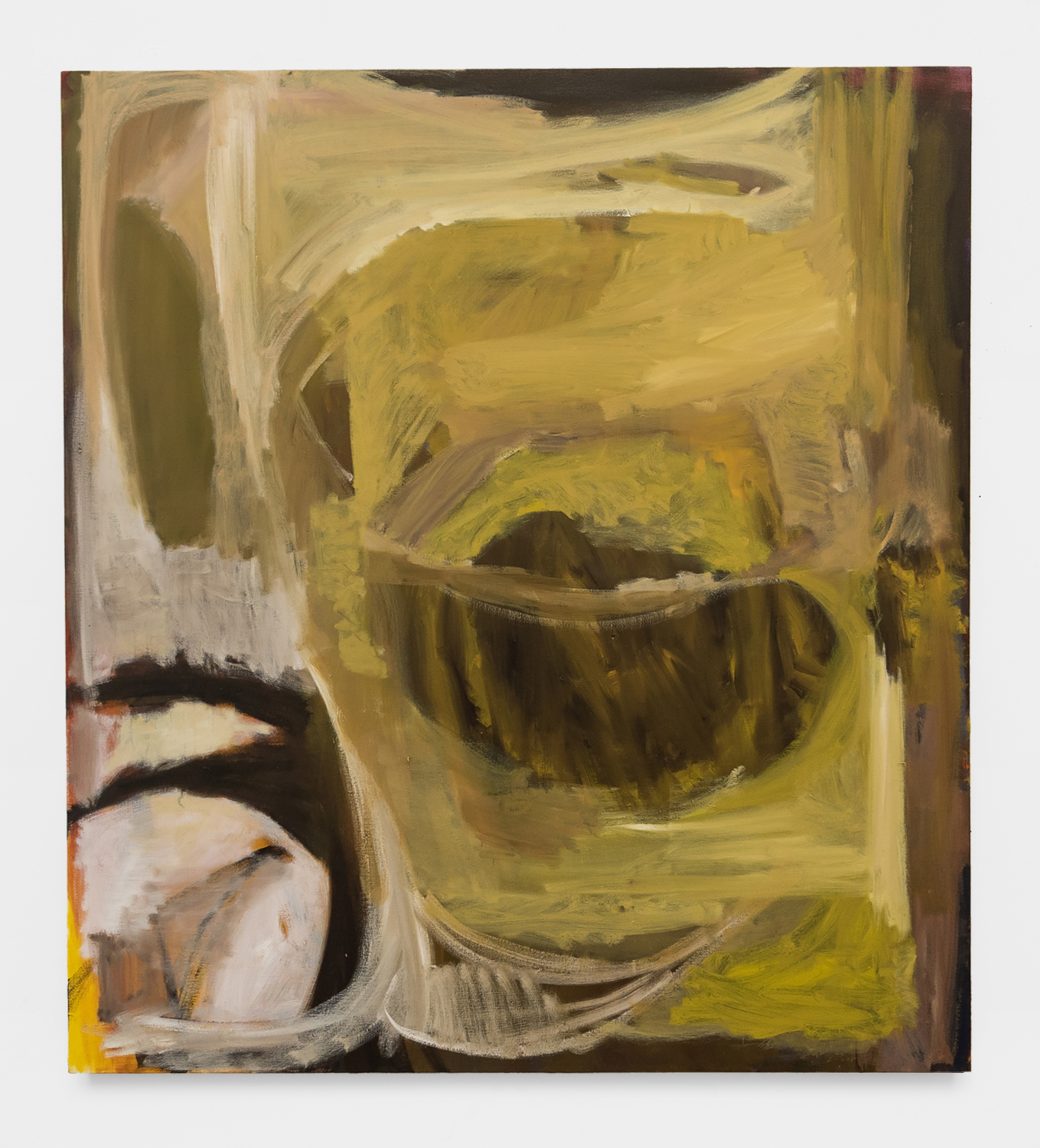 Liza Lacroix, Man One, Man Two, 2021, Oil on canvas, 66h x 60w in.