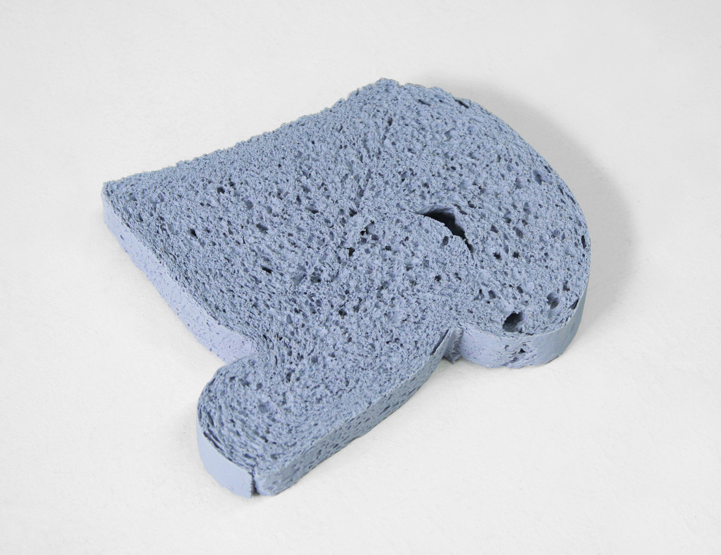 Nathaniel Robinson, Open Face, 2009, pigmented polyurethane resin, 0.75h x 6.25w x 5d in.