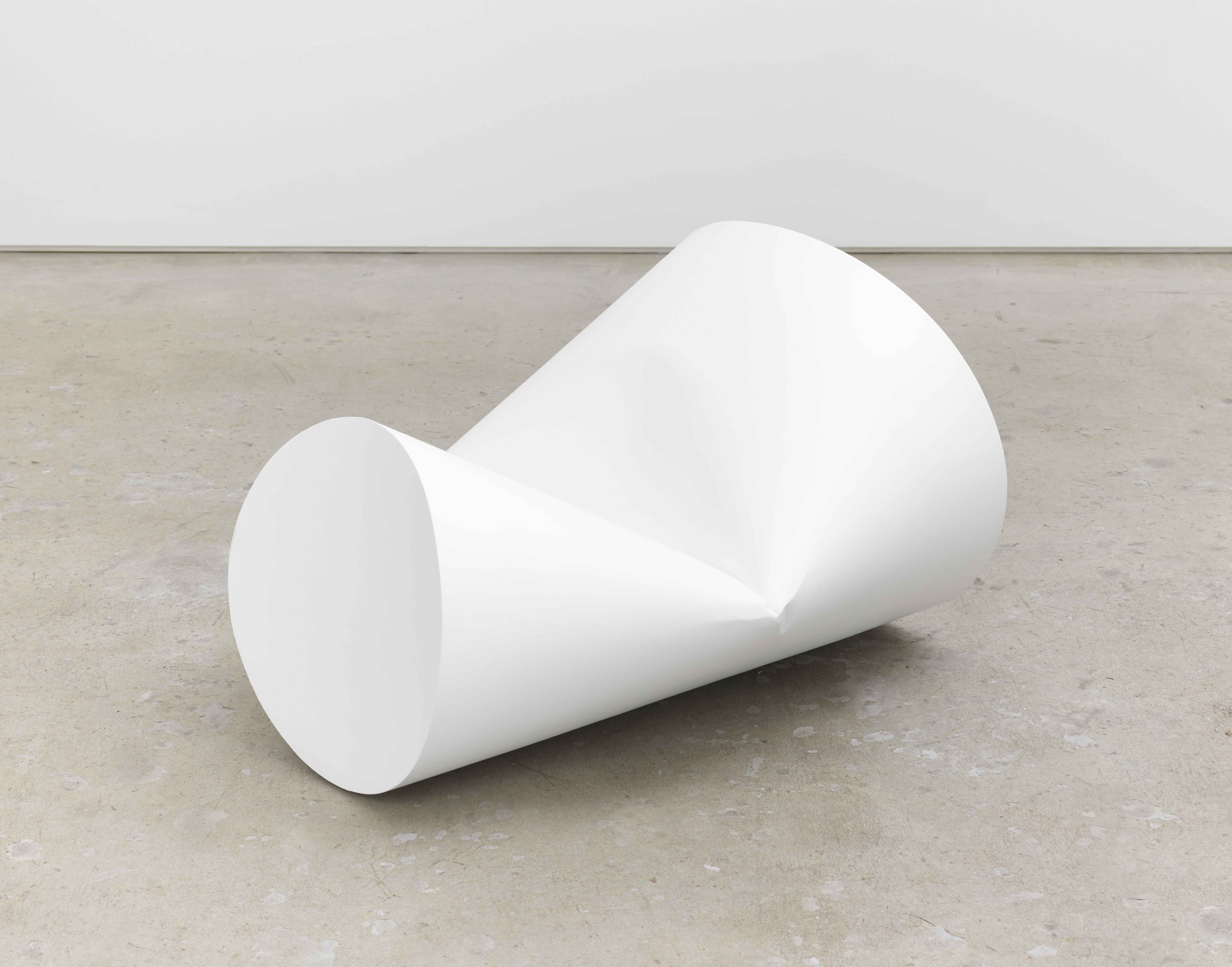 Nathaniel Robinson, Cup (2), 2018, fiberglass-reinforced gypsum cement, paint, 20h x 30w x 27d in.