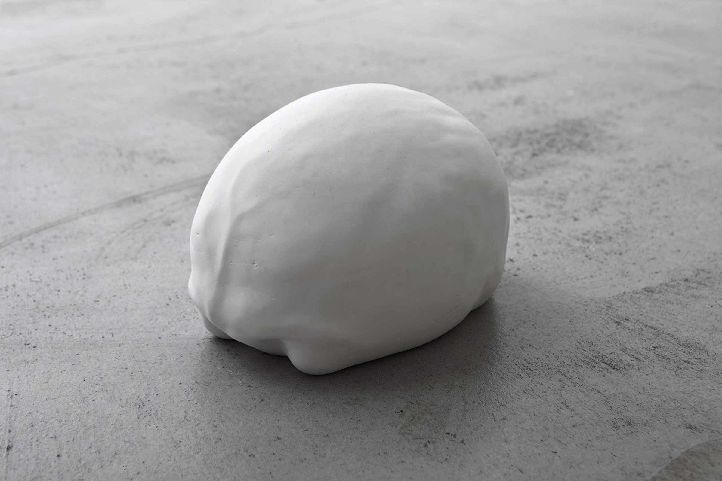 Nathaniel Robinson, Mind Brain Head, 2009, gypsum cement, 5.5h x 6.5w x 8.5d in.