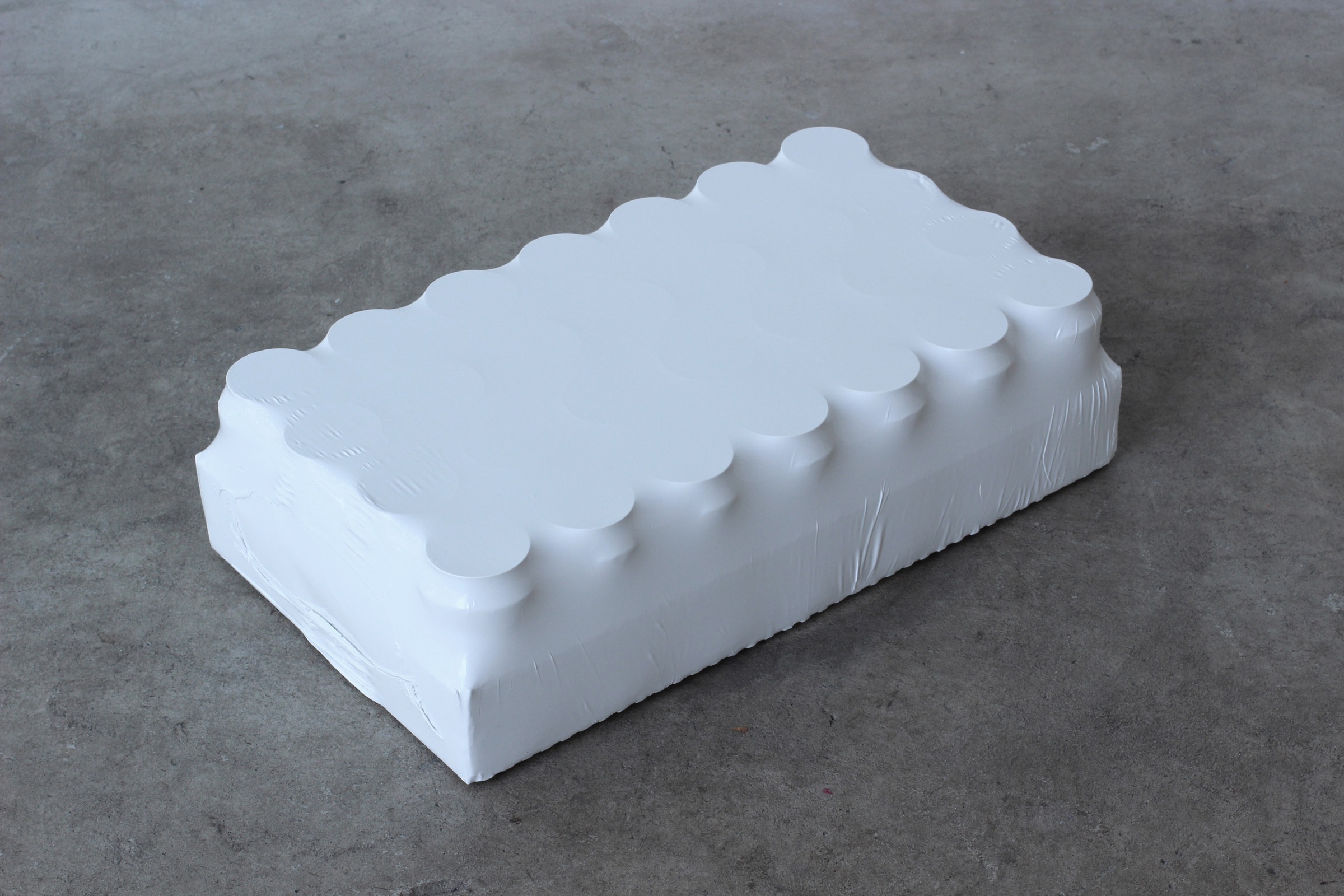 Nathaniel Robinson, Bulk, 2013, pigmented polyurethane resin, 5h x 18.5w x 10.5d in.