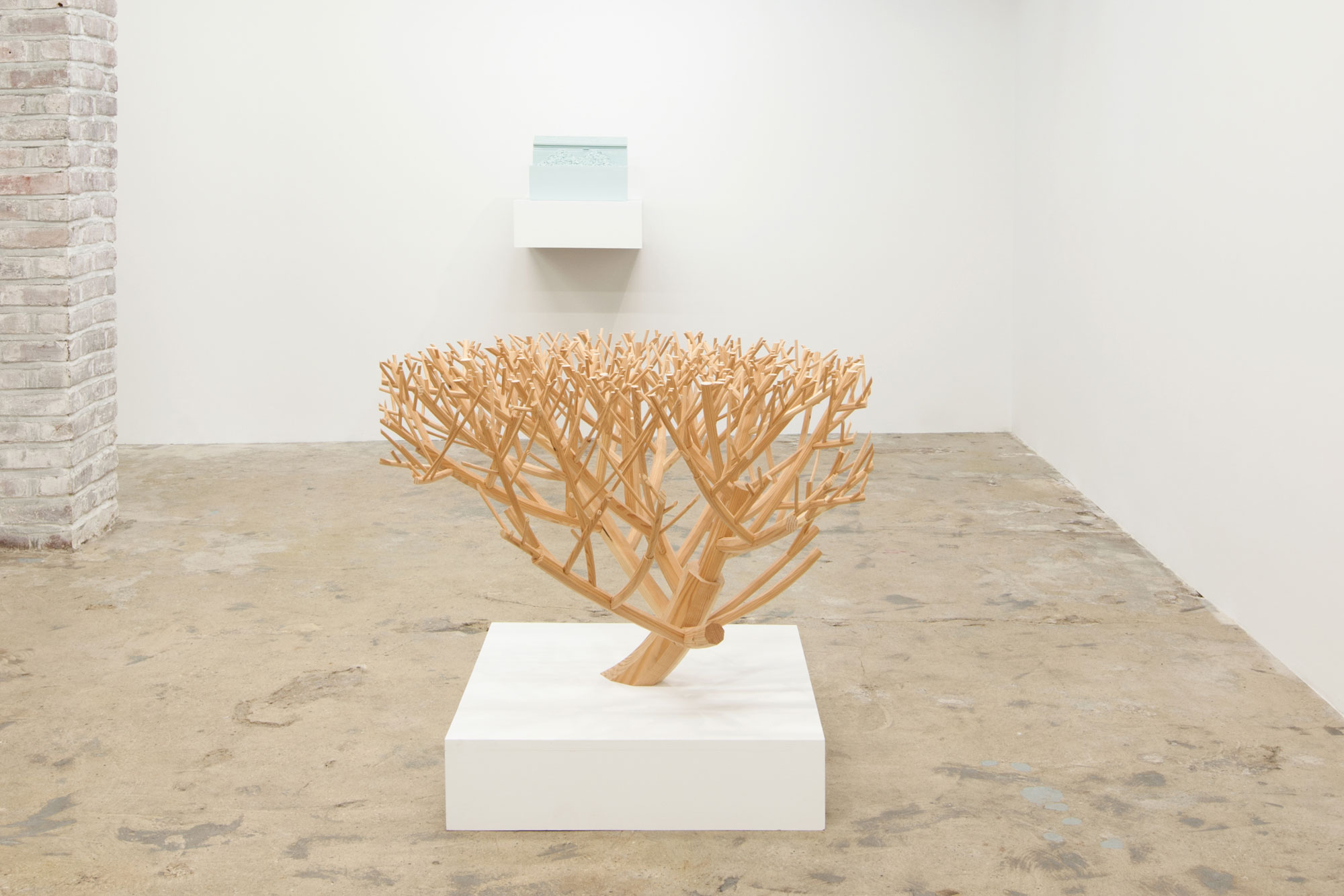 Nathaniel Robinson, Bush, 2015, wood, 24h x 36w x 26d in.