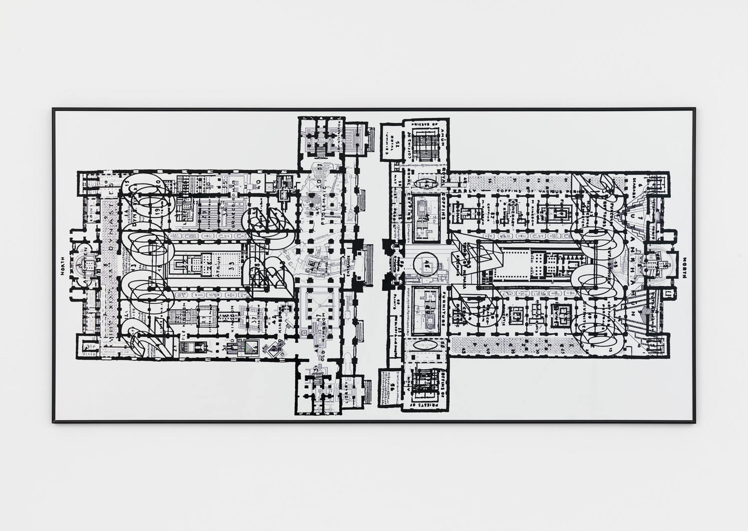 Peter Nagy, 2000 B.C. to 2000 A.D, 1990, enamel on steel, 48 x 98 in. Edition of 3.