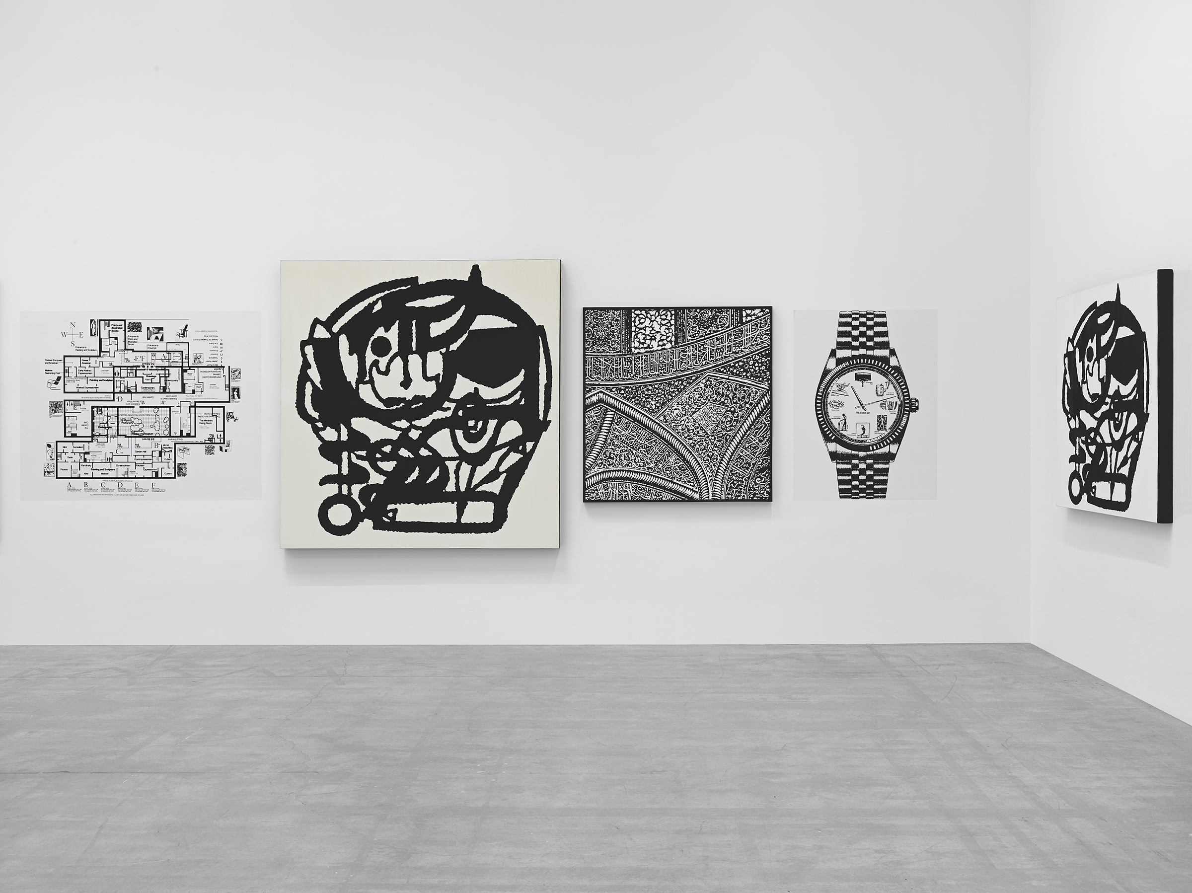 Installation view, Peter Nagy: Entertainment Erases History, Jeffrey Deitch, New York, NY, 2020