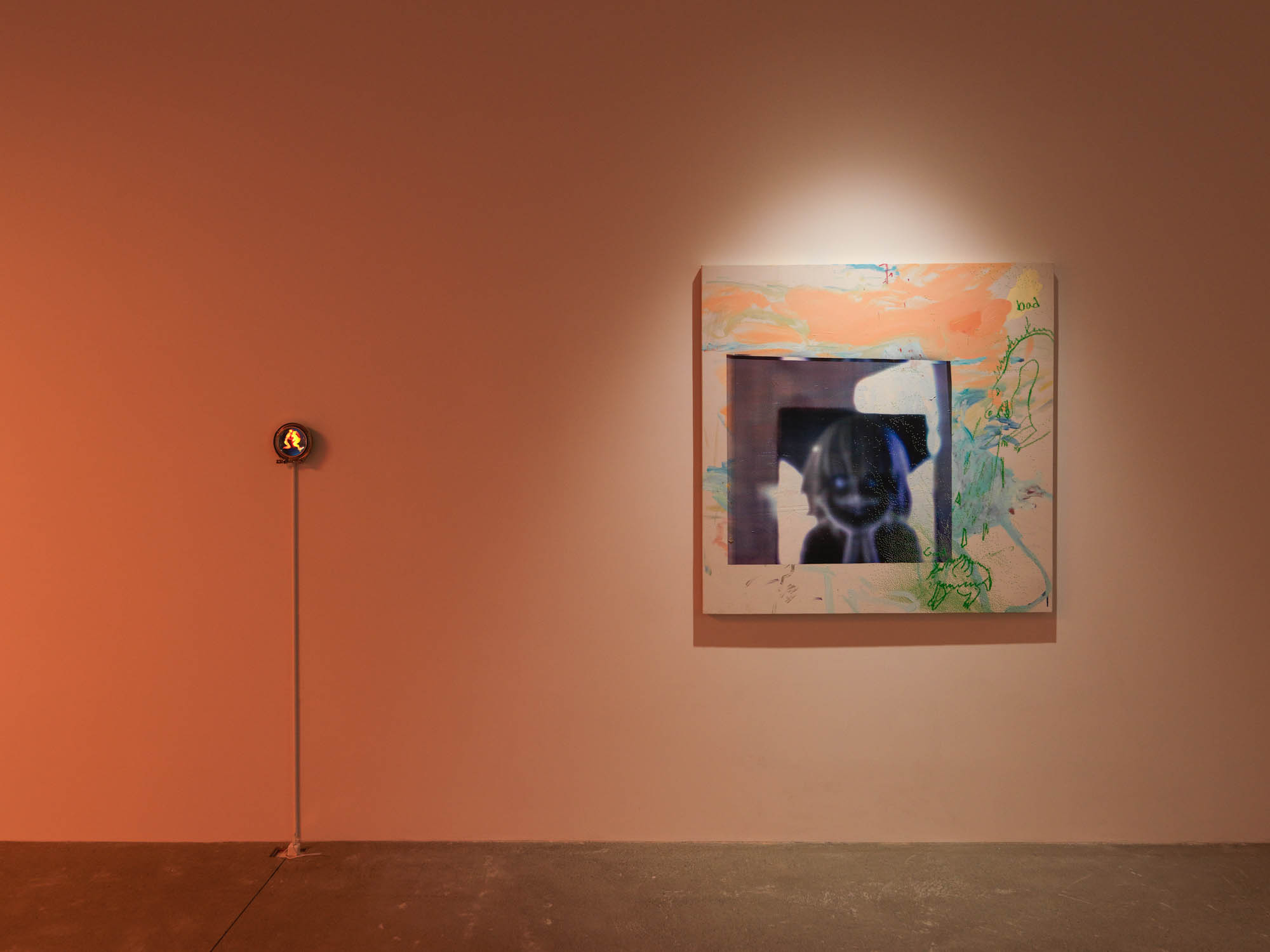 Installation view, Rachel Rossin: SCRY, Magenta Plains, New York, NY, 2023