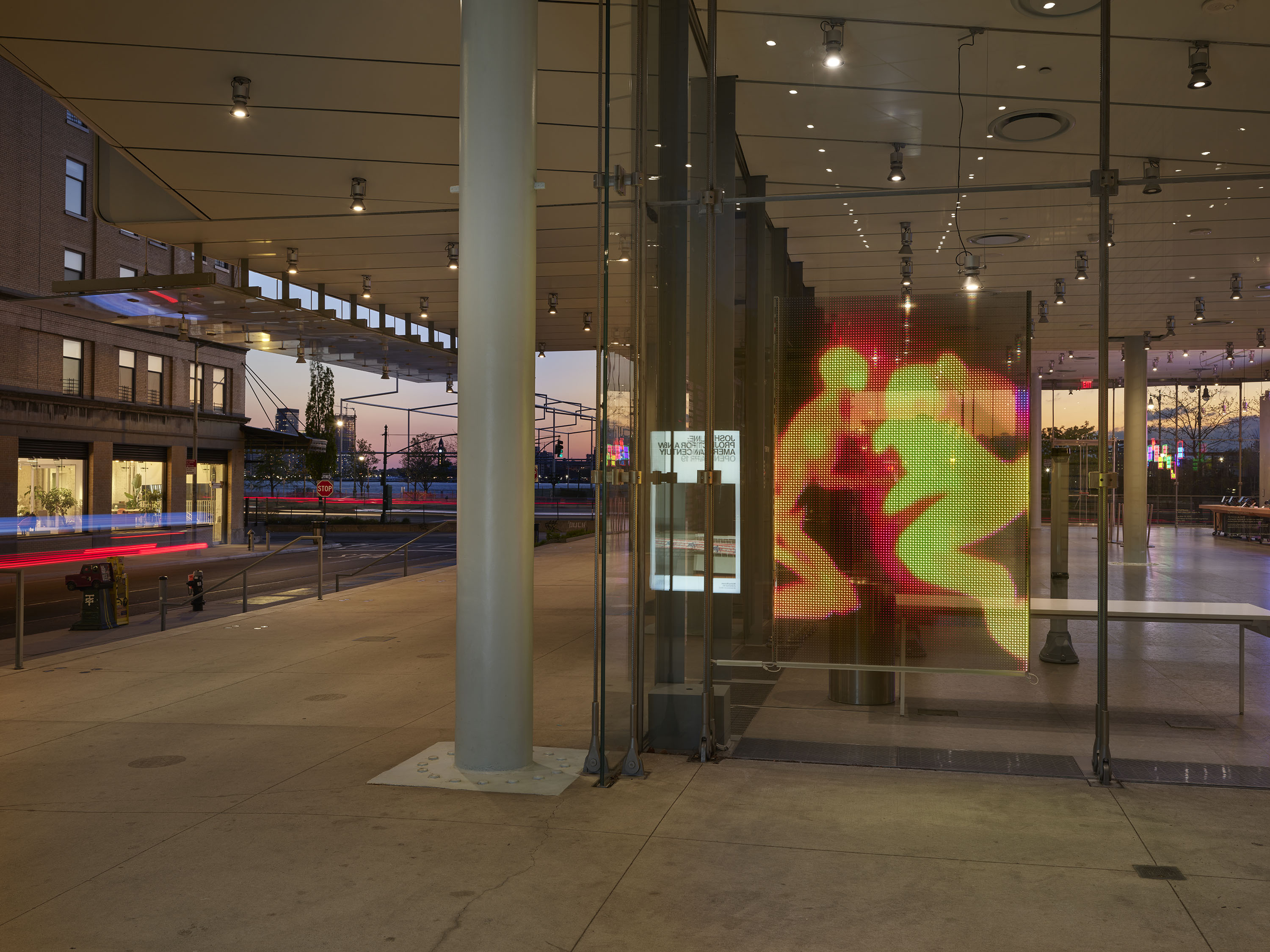 Installation view, Rachel Rossin in Refigured, Whitney Museum of American Art, New York, NY 2023. Photo: Ron Amstutz