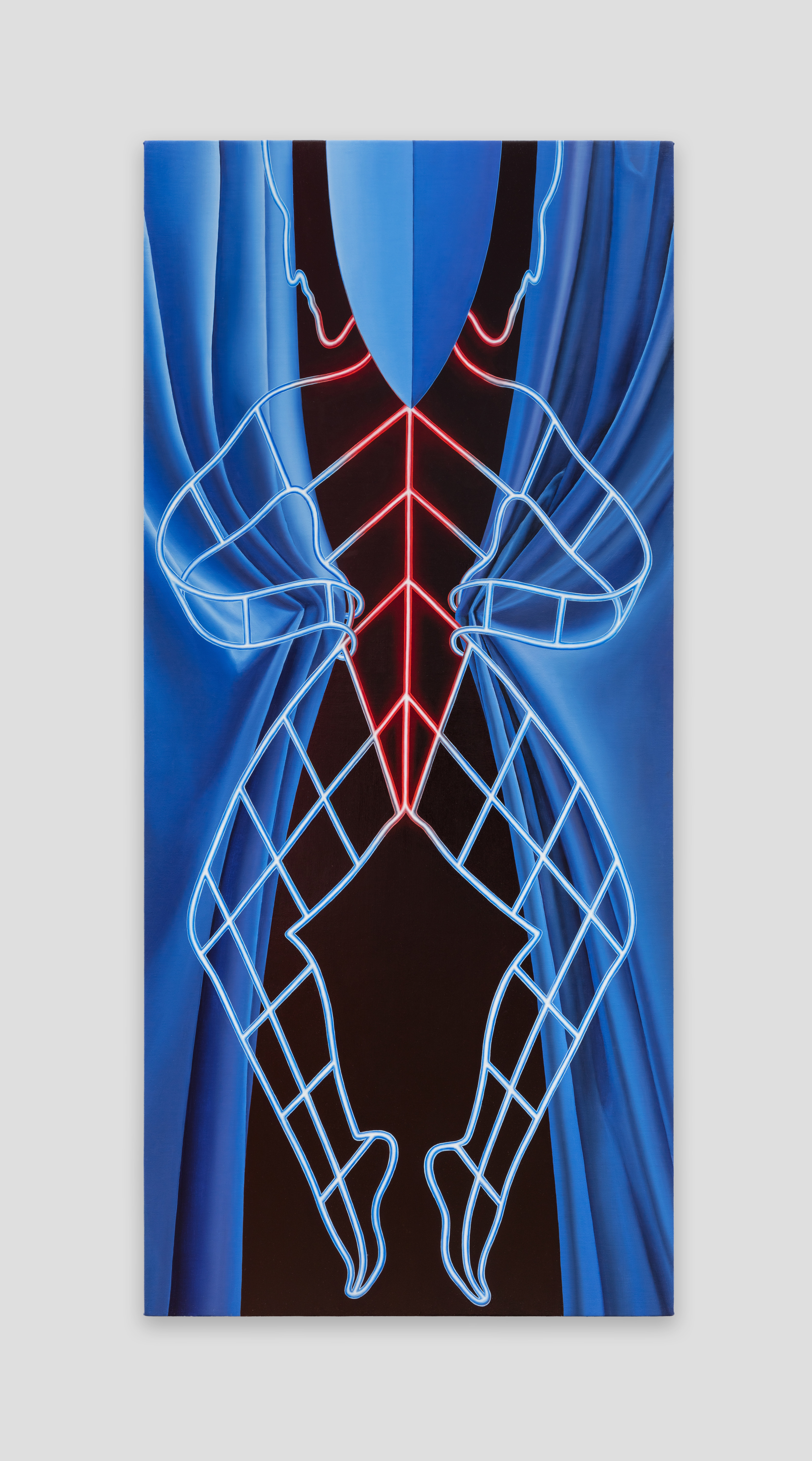 Sascha Braunig, Dancer, 2019, Oil on linen over panel, 55 x 25 in.