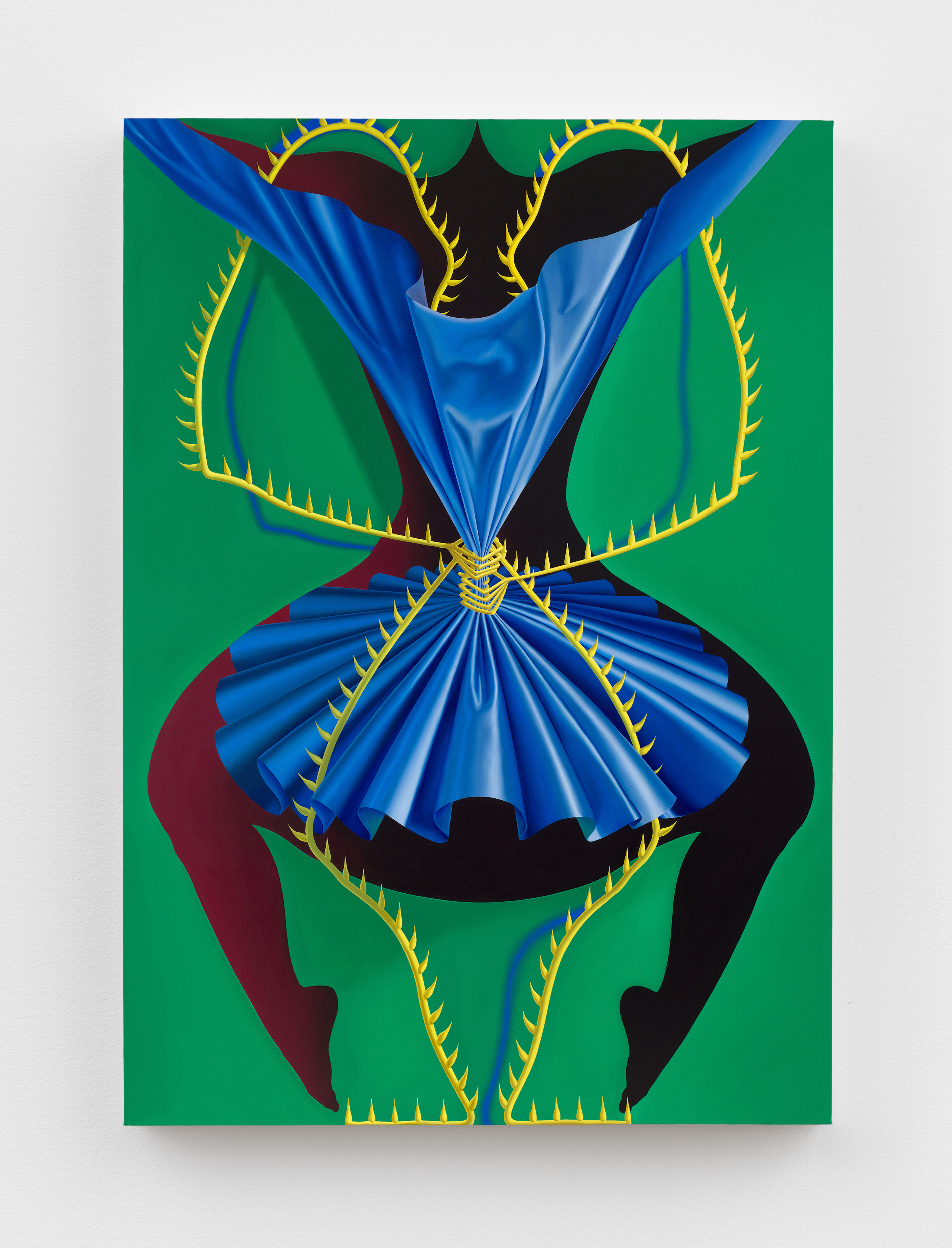 Sascha Braunig, Clutches 1, 2020, Oil on linen over panel, 60 x 42 1/2 in.