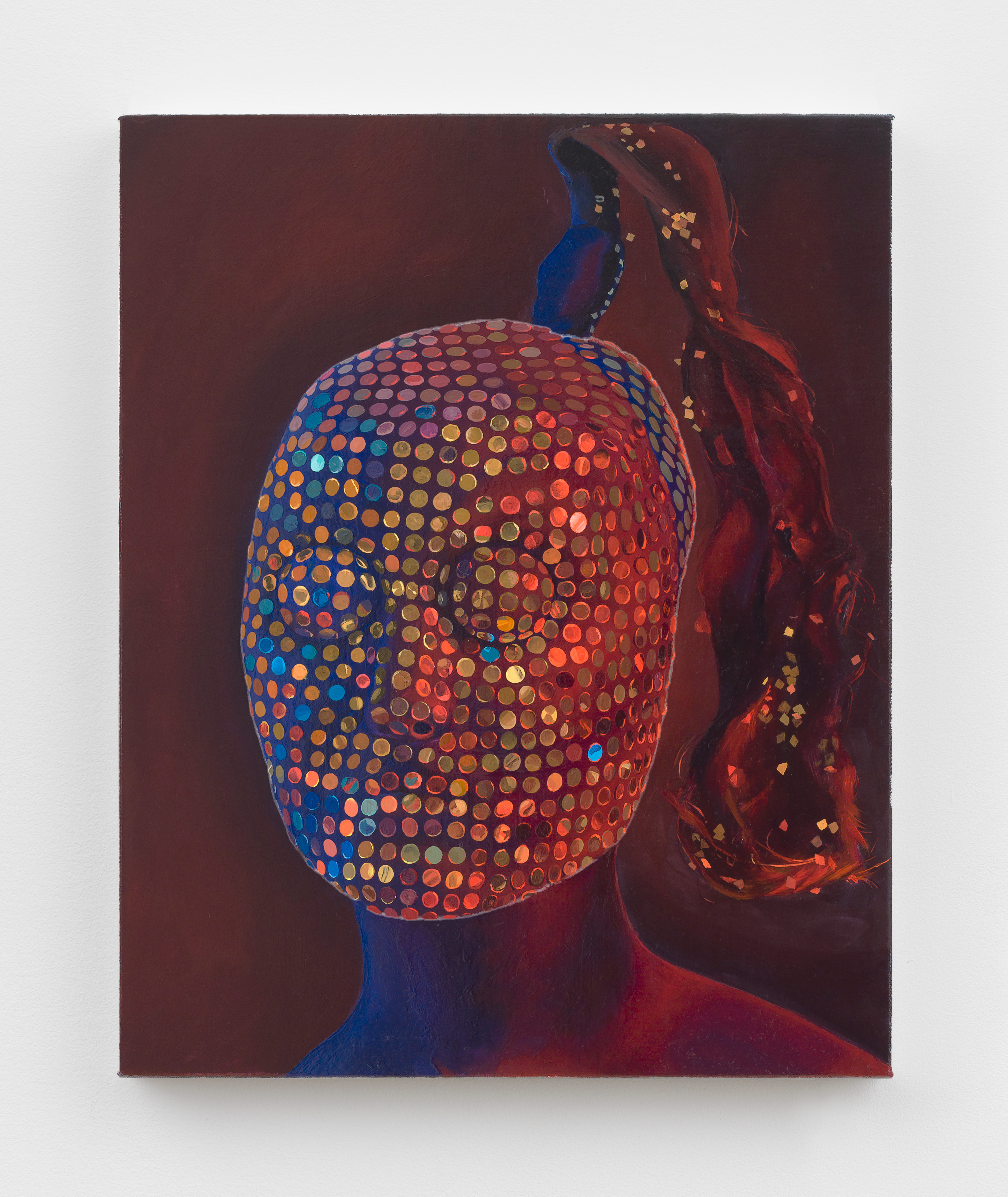 Sascha Braunig, Sequins, 2010, Oil on canvas over panel, 20 x 16 in.