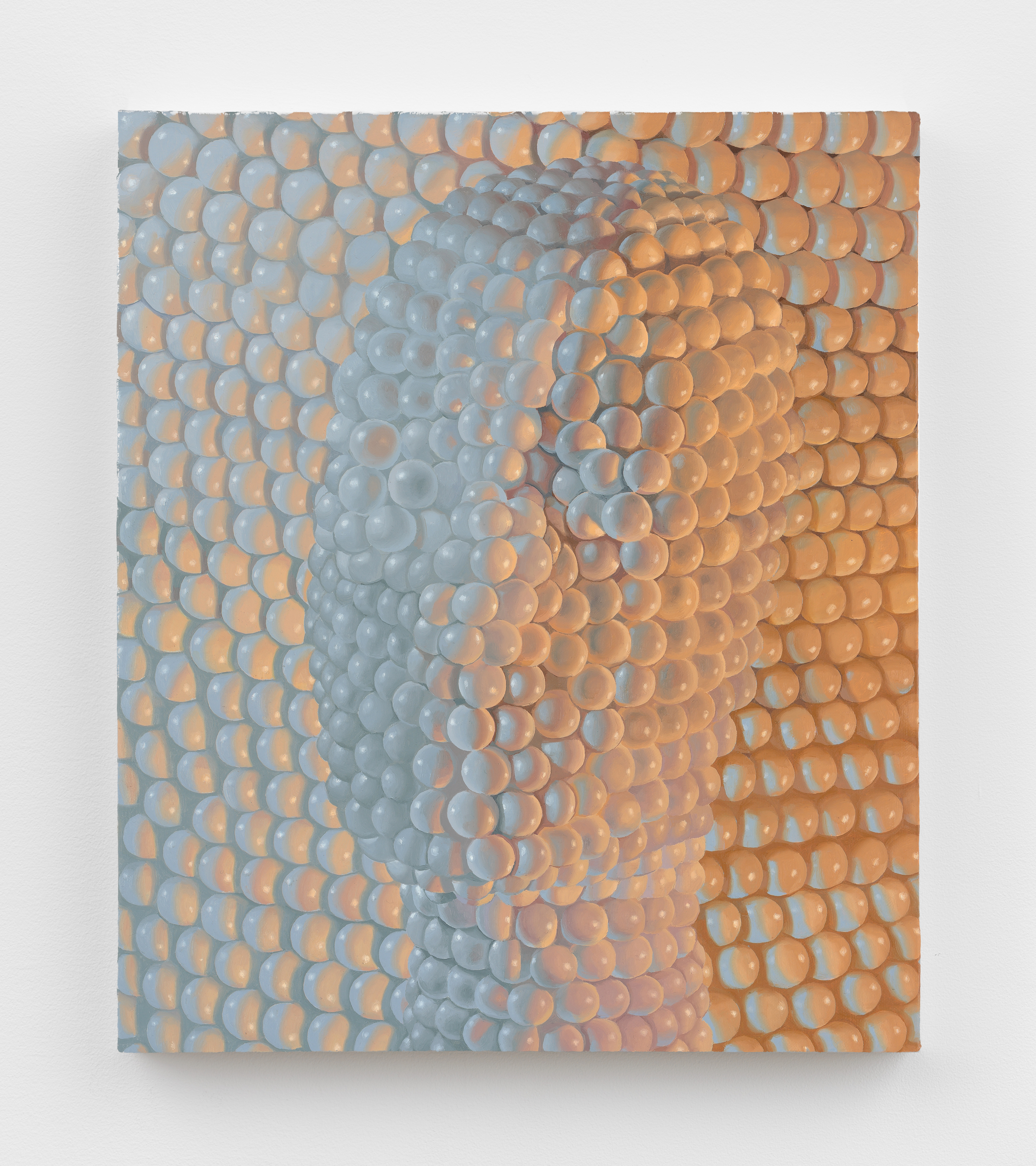 Sascha Braunig, Saccades, 2014, Oil on linen over panel, 17 1/2 x 15 in.