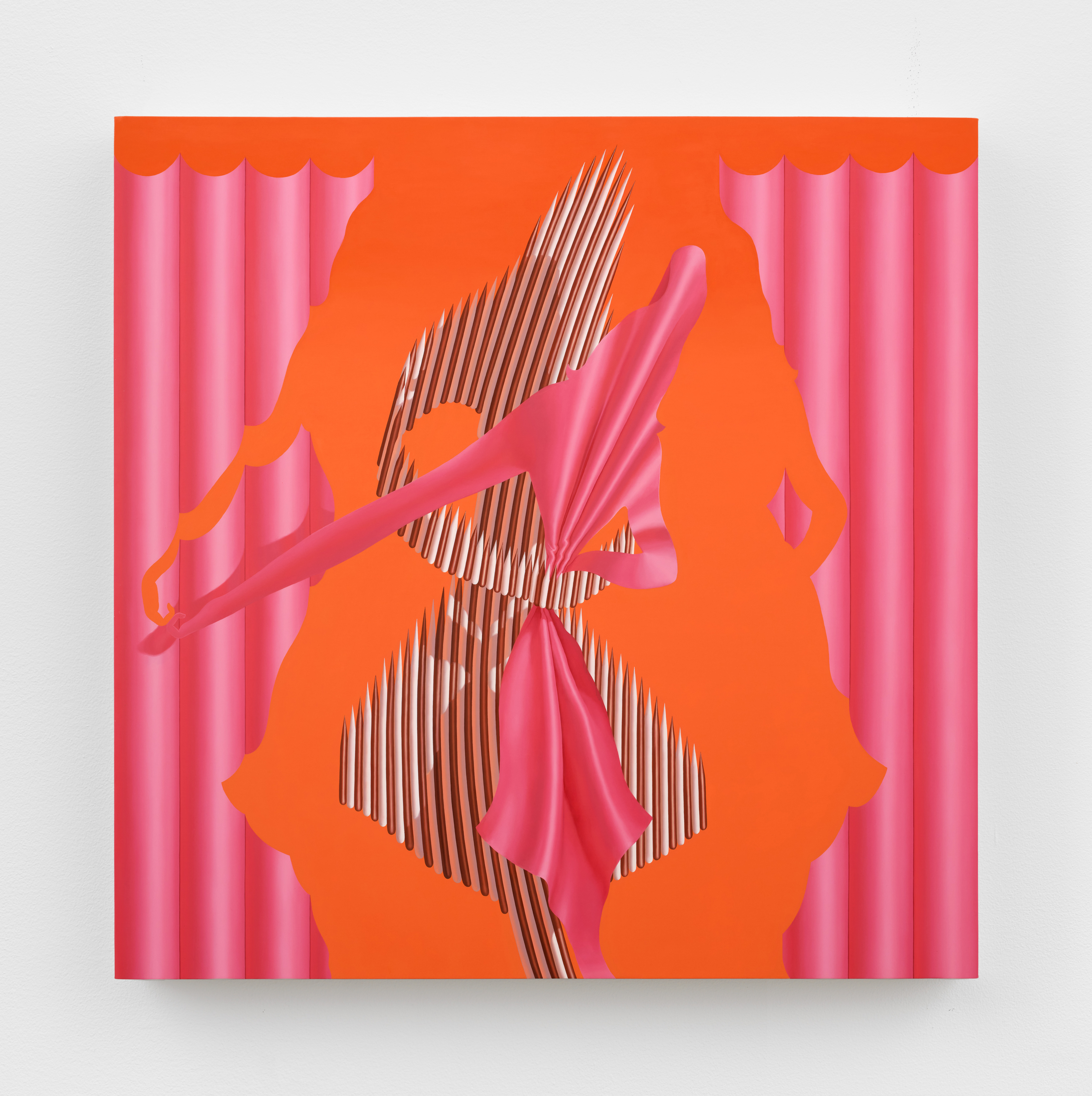Sascha Braunig, The Long Arm, 2023, oil on linen over panel, 60 x 60 in.