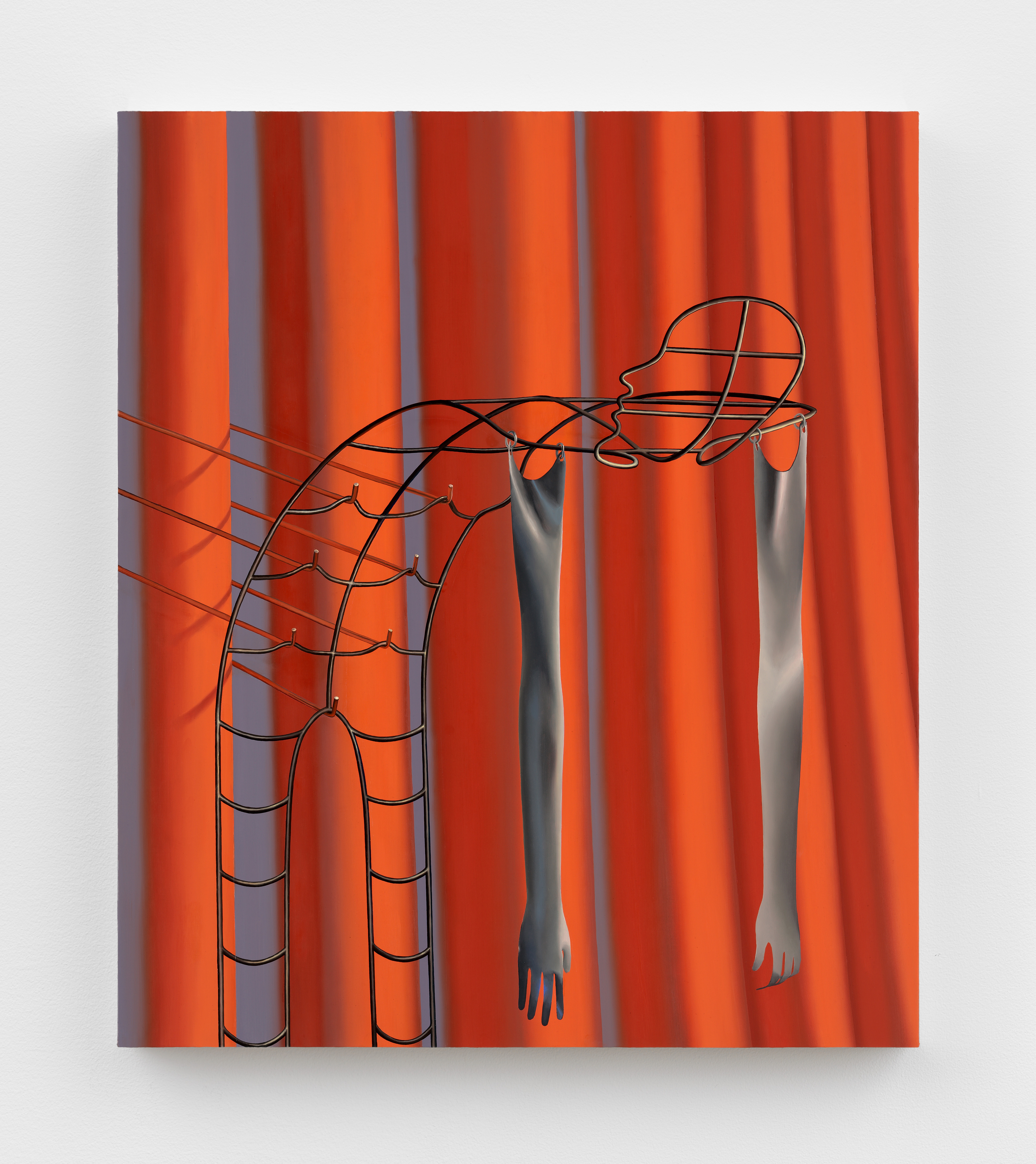 Sascha Braunig, Unseen Forces, 2017, Oil on linen over panel, 42 x 36 in.