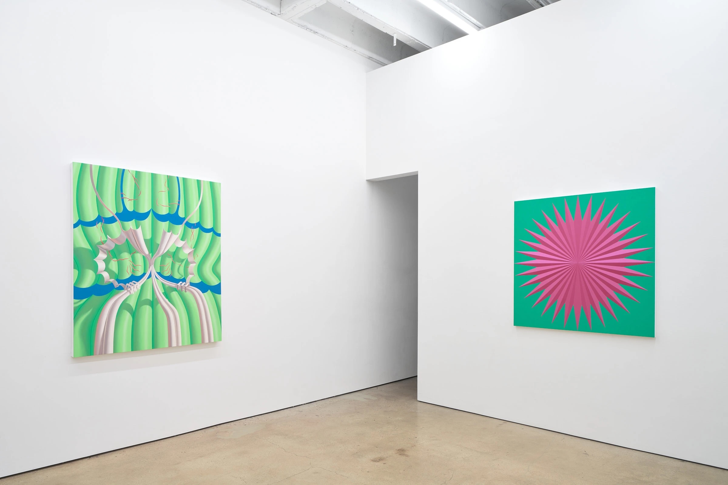 Installation view, Sascha Braunig & Greg Parma Smith, François Ghebaly, New York, NY, 2024
