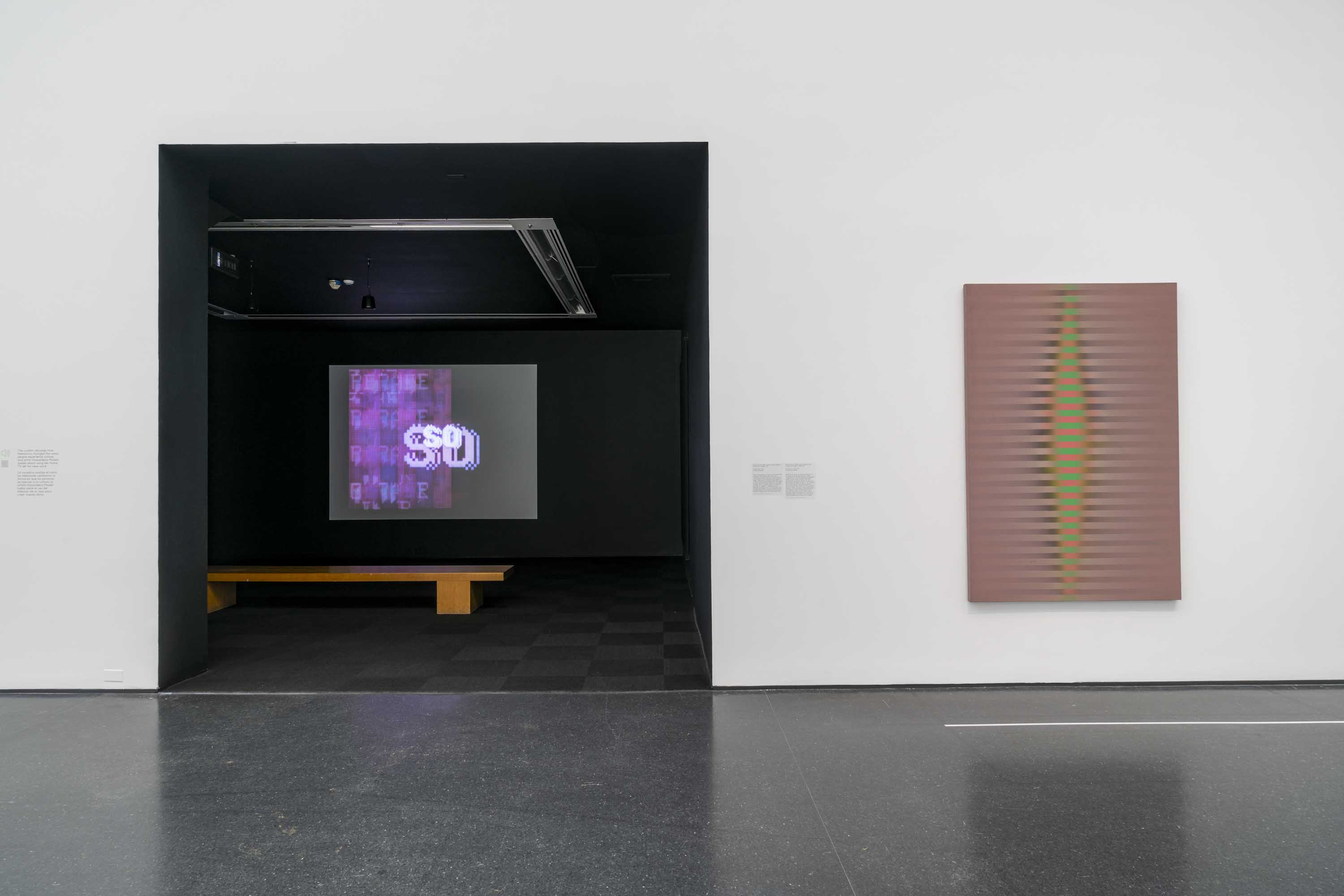 Installation view, The Living End: Painting and Other Technologies, 1970–2020, MCA Chicago, IL, 2024. Photo: Robert Chase Heishman.