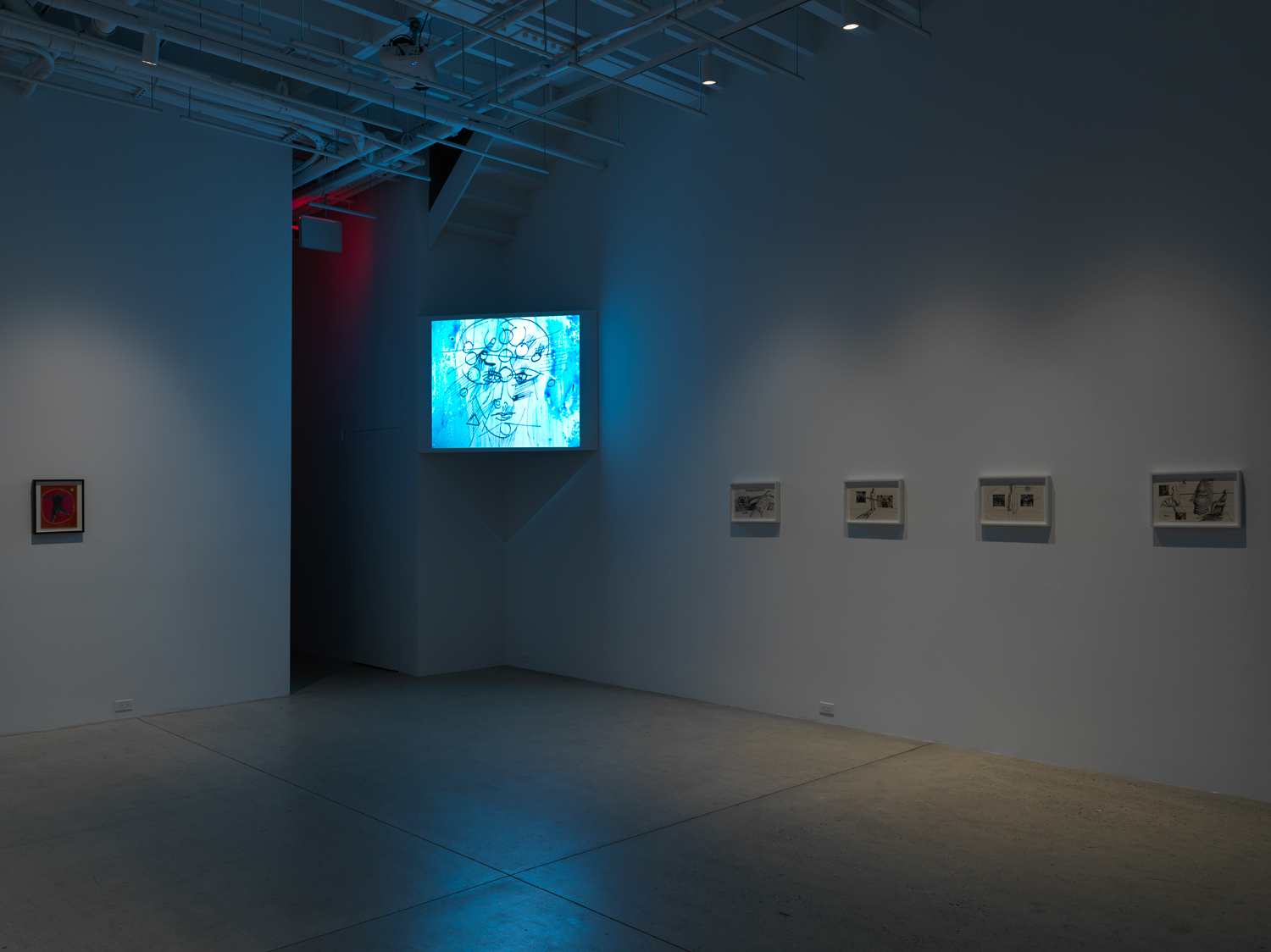 Installation view, Stan VanDerBeek: Transmissions, Magenta Plains, New York, NY, 2024