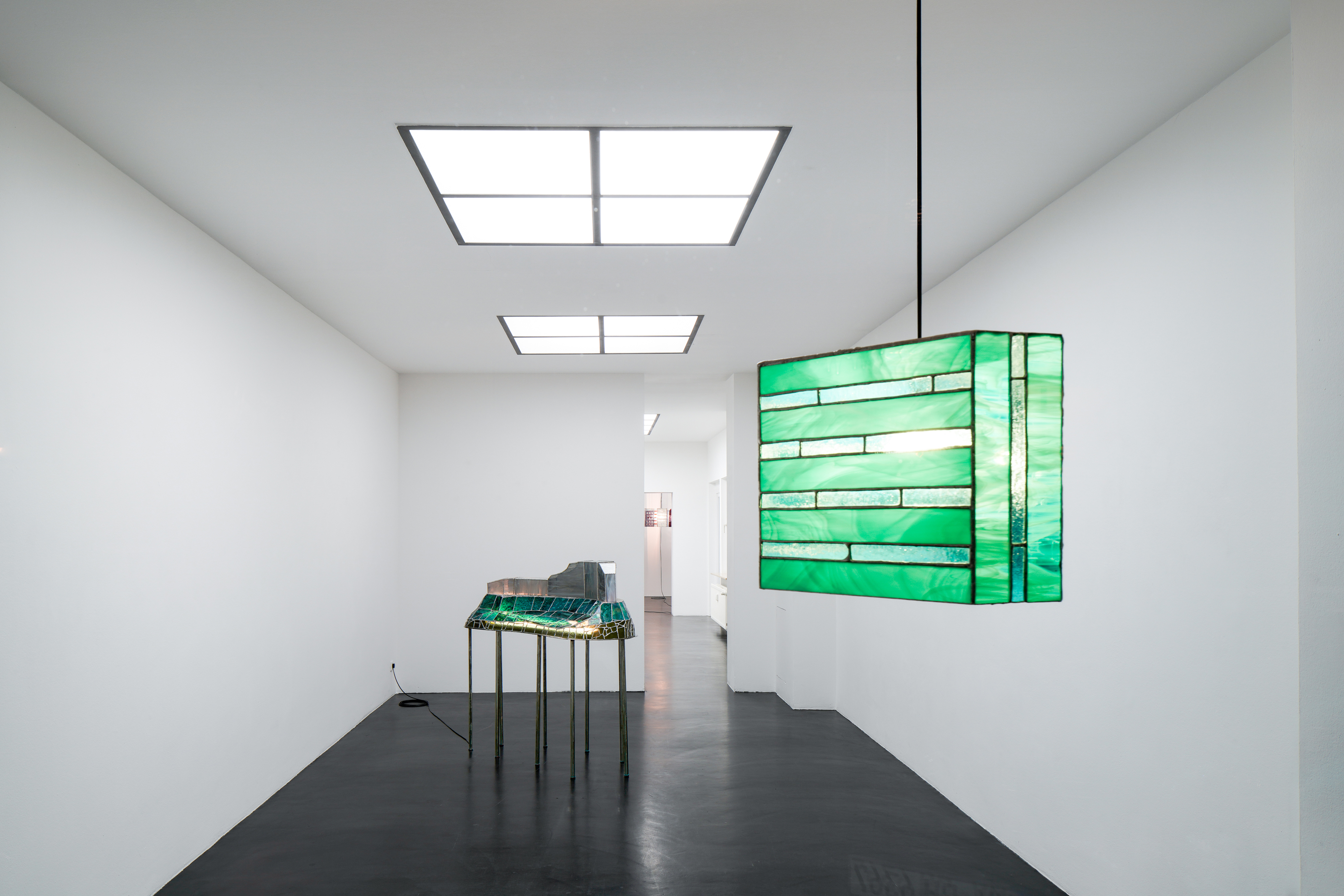 Installation view, Tiril Hasselknippe: The Future Never Sat Still, Drei, Cologne, DE, 2021