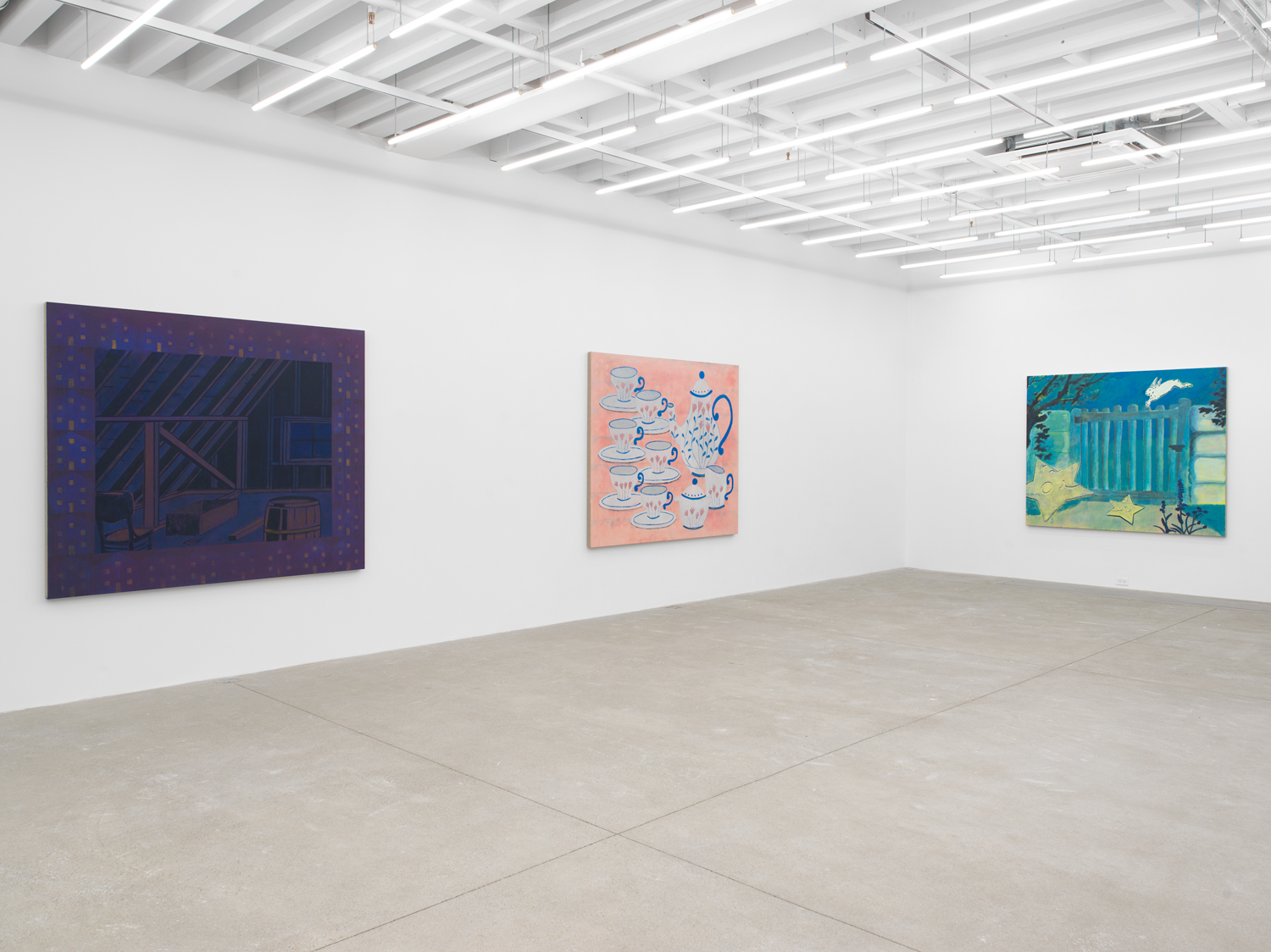 Installation view, Zach Bruder: Clear Arrears, Magenta Plains, New York, NY 2023