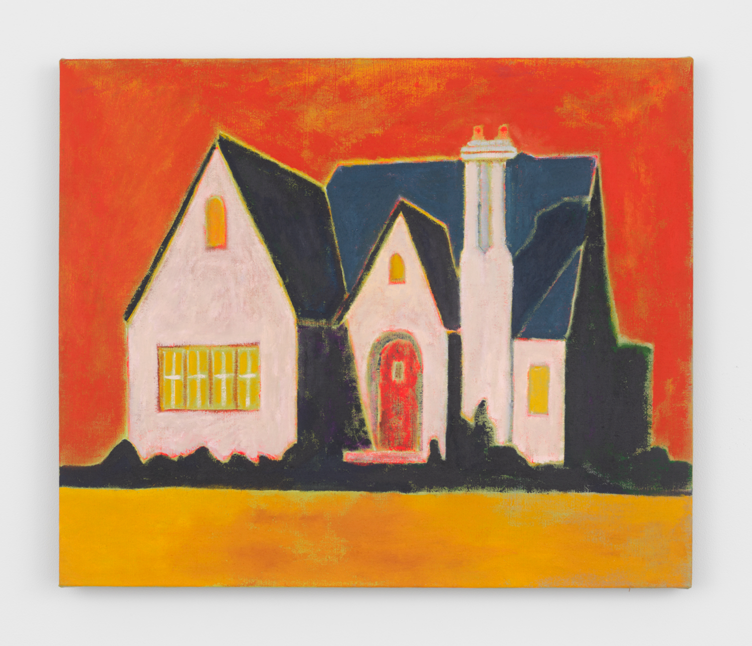 Zach Bruder, Nyack, 2020, acrylic and flashe on linen, 20 x 24 in.