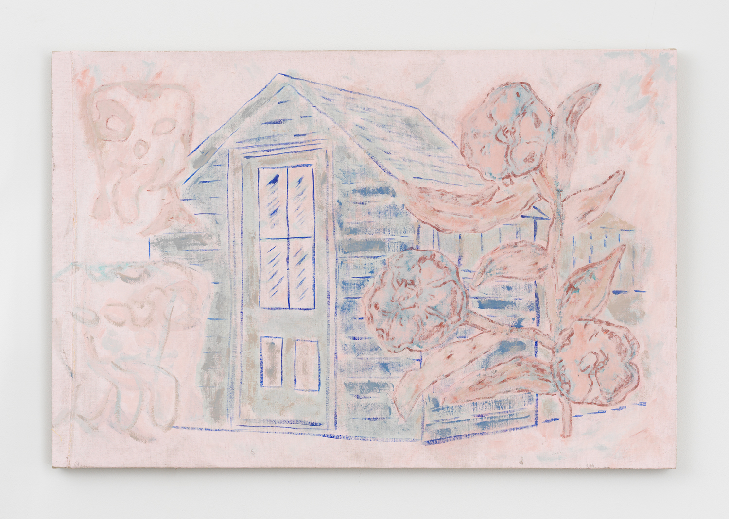 Zach Bruder, Shed, 2021, acrylic and flashe on linen, 24 x 36 in.