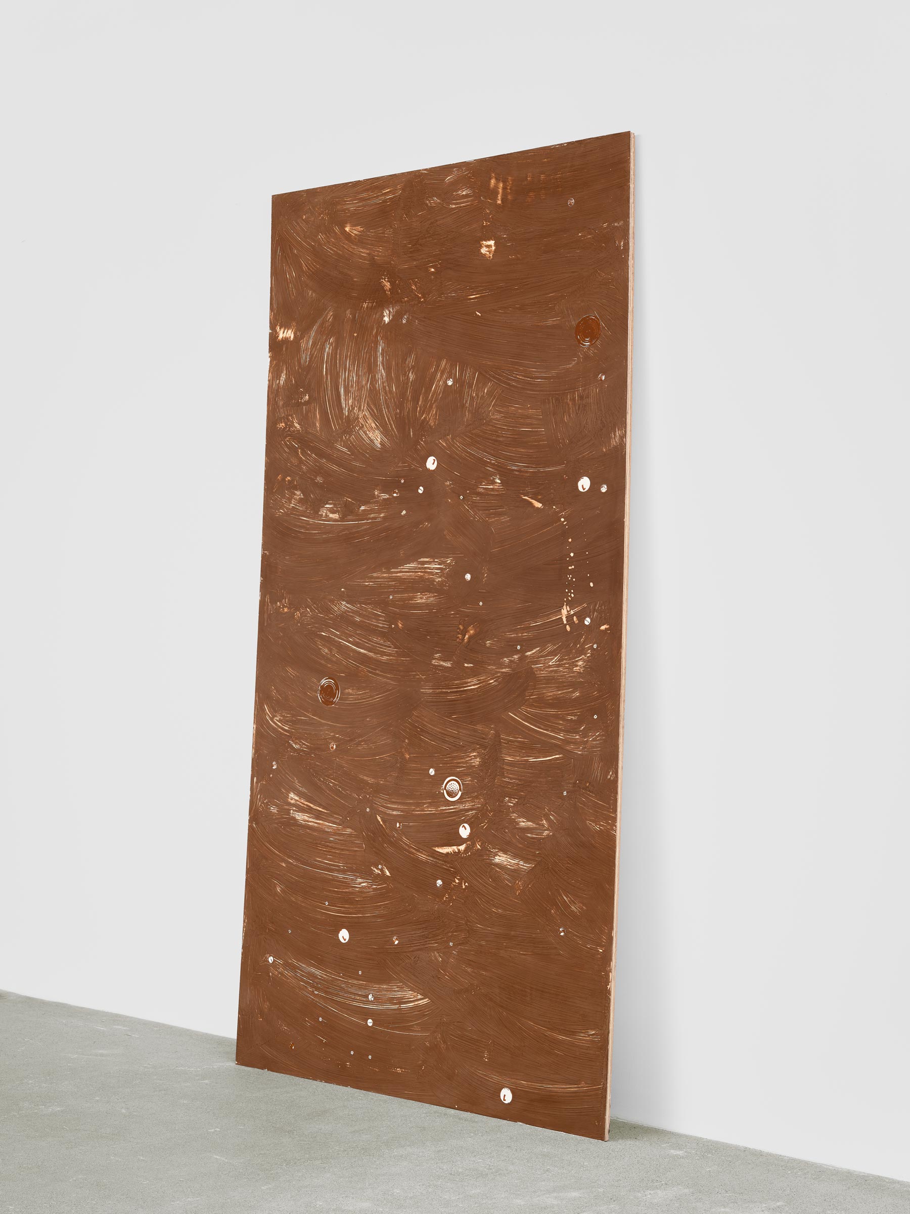 Alex Kwartler, Night Sky IV, 2022, Venetian plaster on plywood, 96 x 48 in.